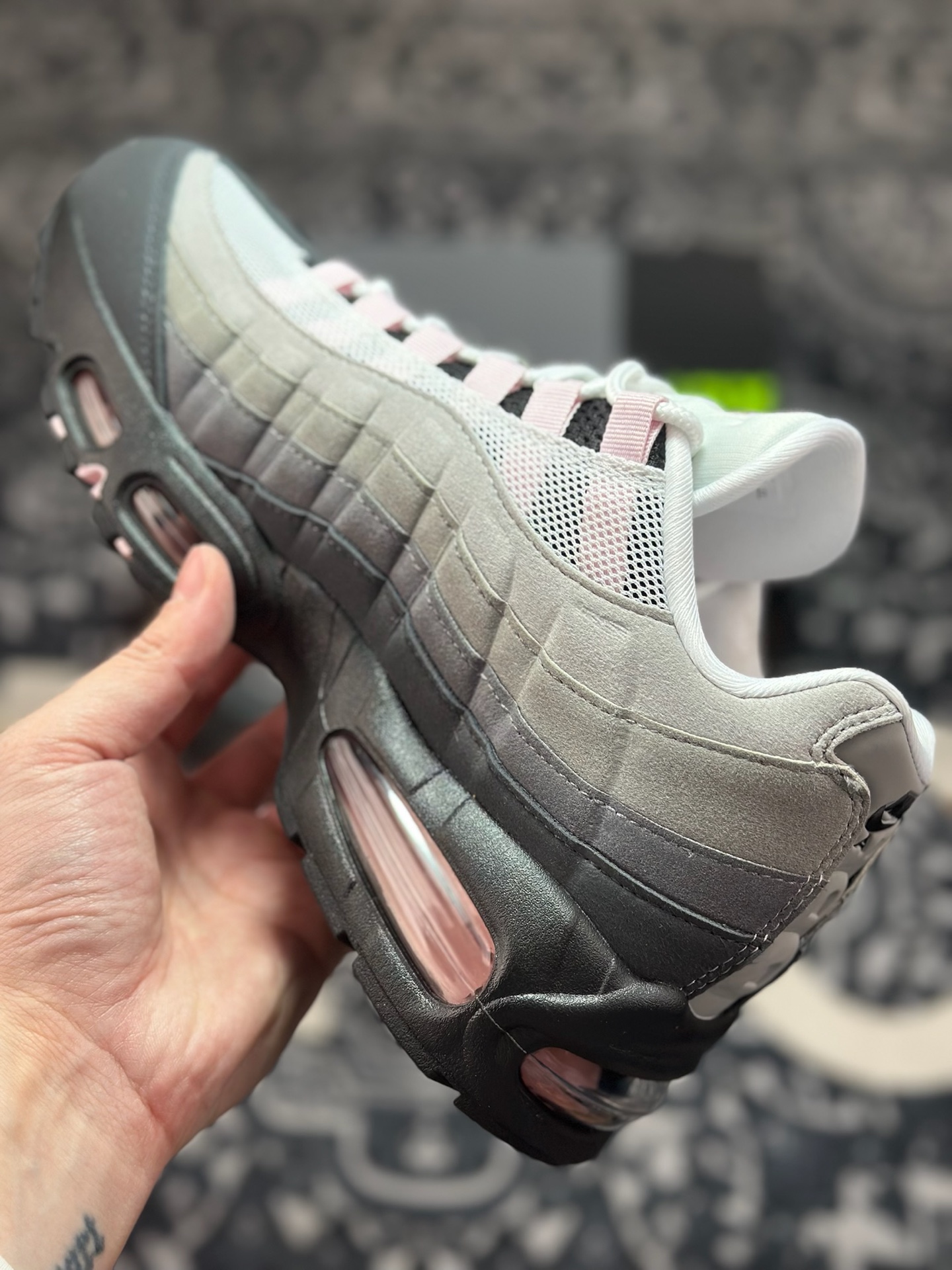 B9350 优选 原装级别 Nike Air Max 95 OG 灰粉 HJ5996-001