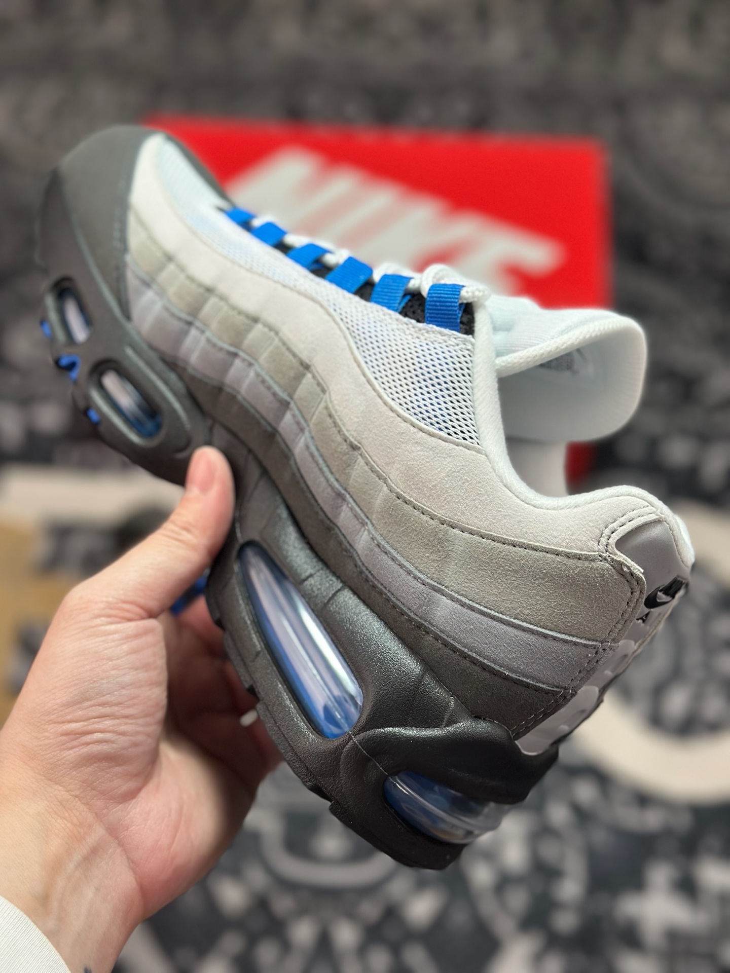 B9350 优选 原装级别 Nike Air Max 95 OG 灰蓝 IM7410-100