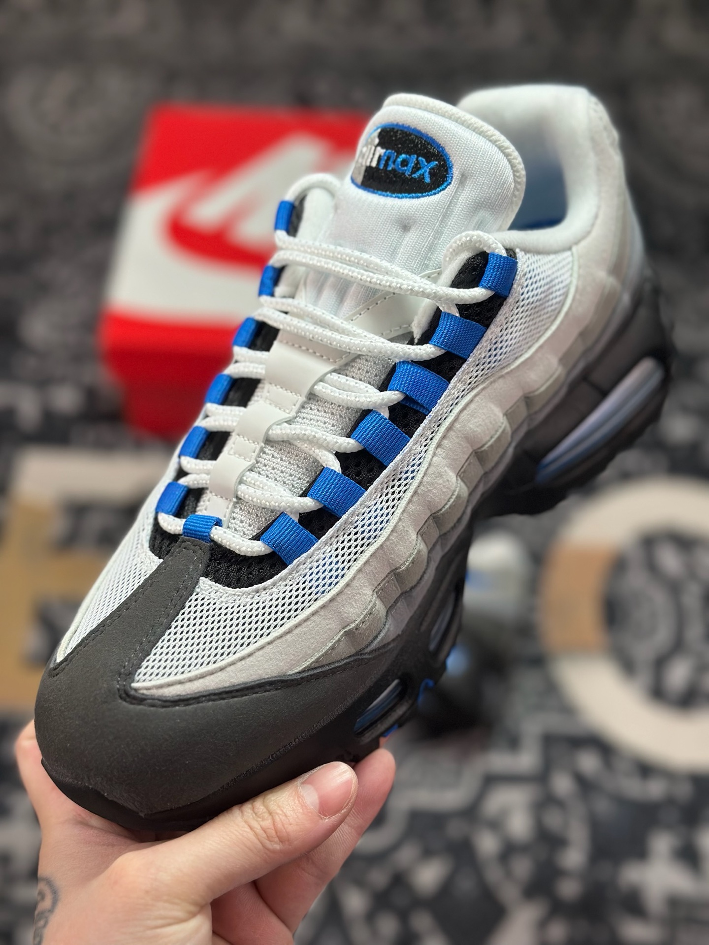 B9350 优选 原装级别 Nike Air Max 95 OG 灰蓝 IM7410-100