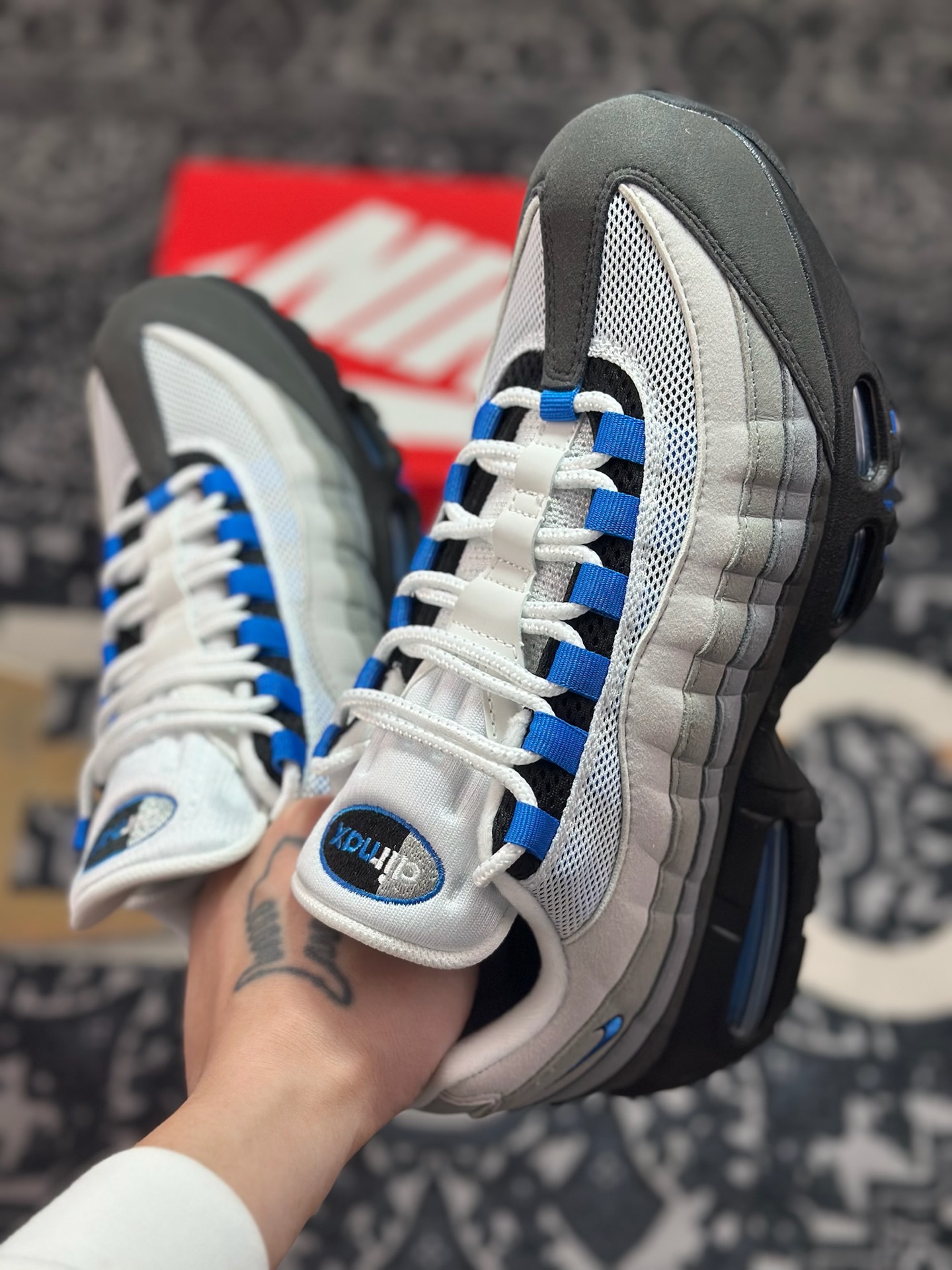 B9350 优选 原装级别 Nike Air Max 95 OG 灰蓝 IM7410-100