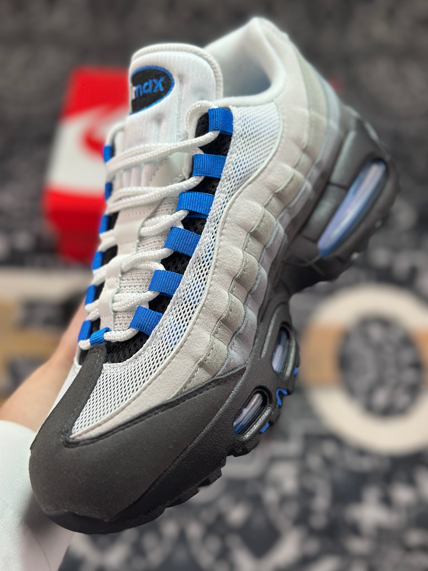 B9350 优选 原装级别 Nike Air Max 95 OG 灰蓝 IM7410-100