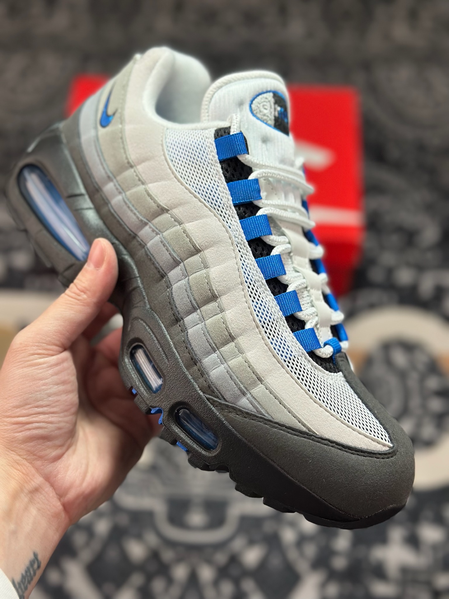 B9350 优选 原装级别 Nike Air Max 95 OG 灰蓝 IM7410-100