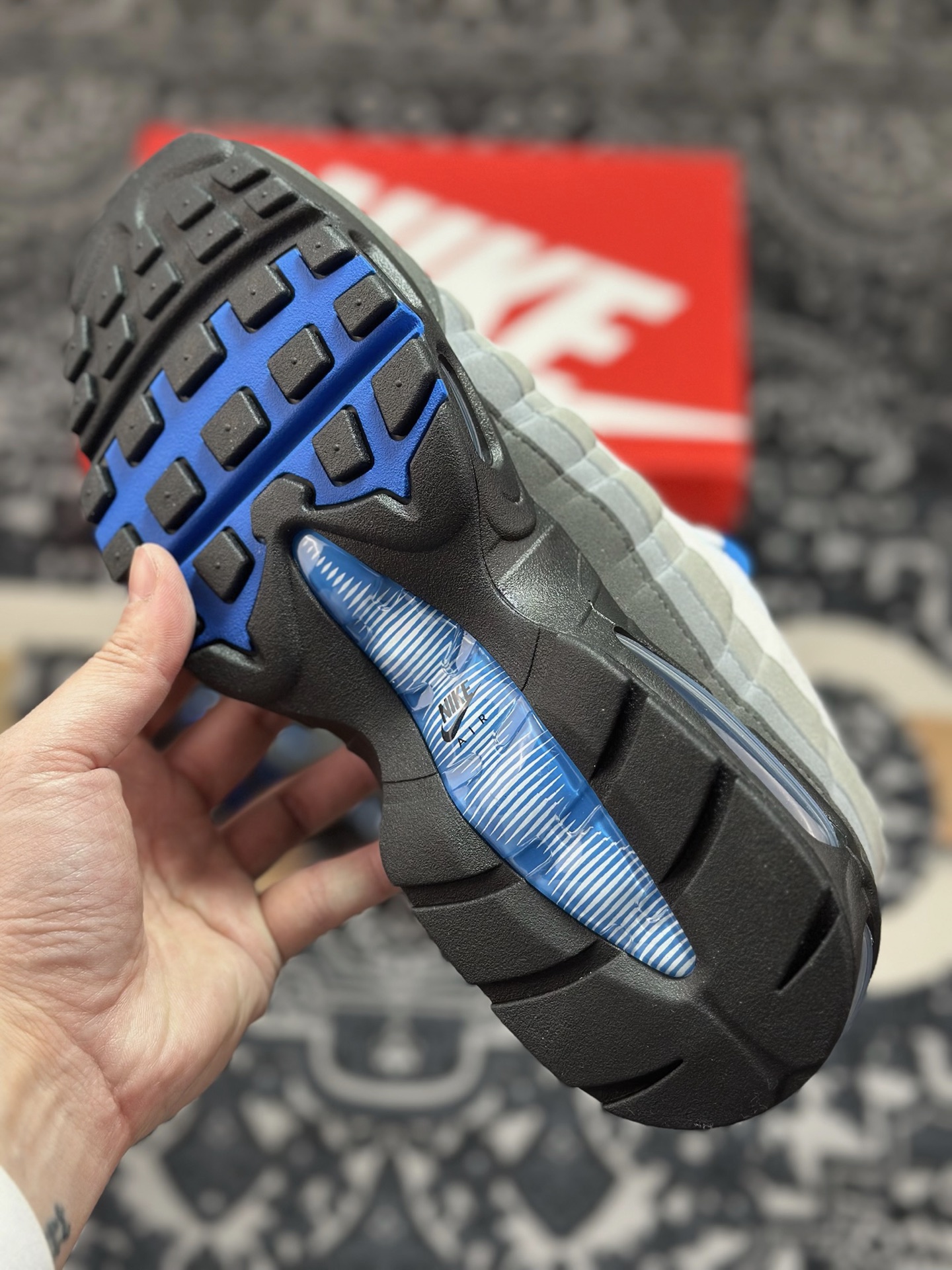 B9350 优选 原装级别 Nike Air Max 95 OG 灰蓝 IM7410-100