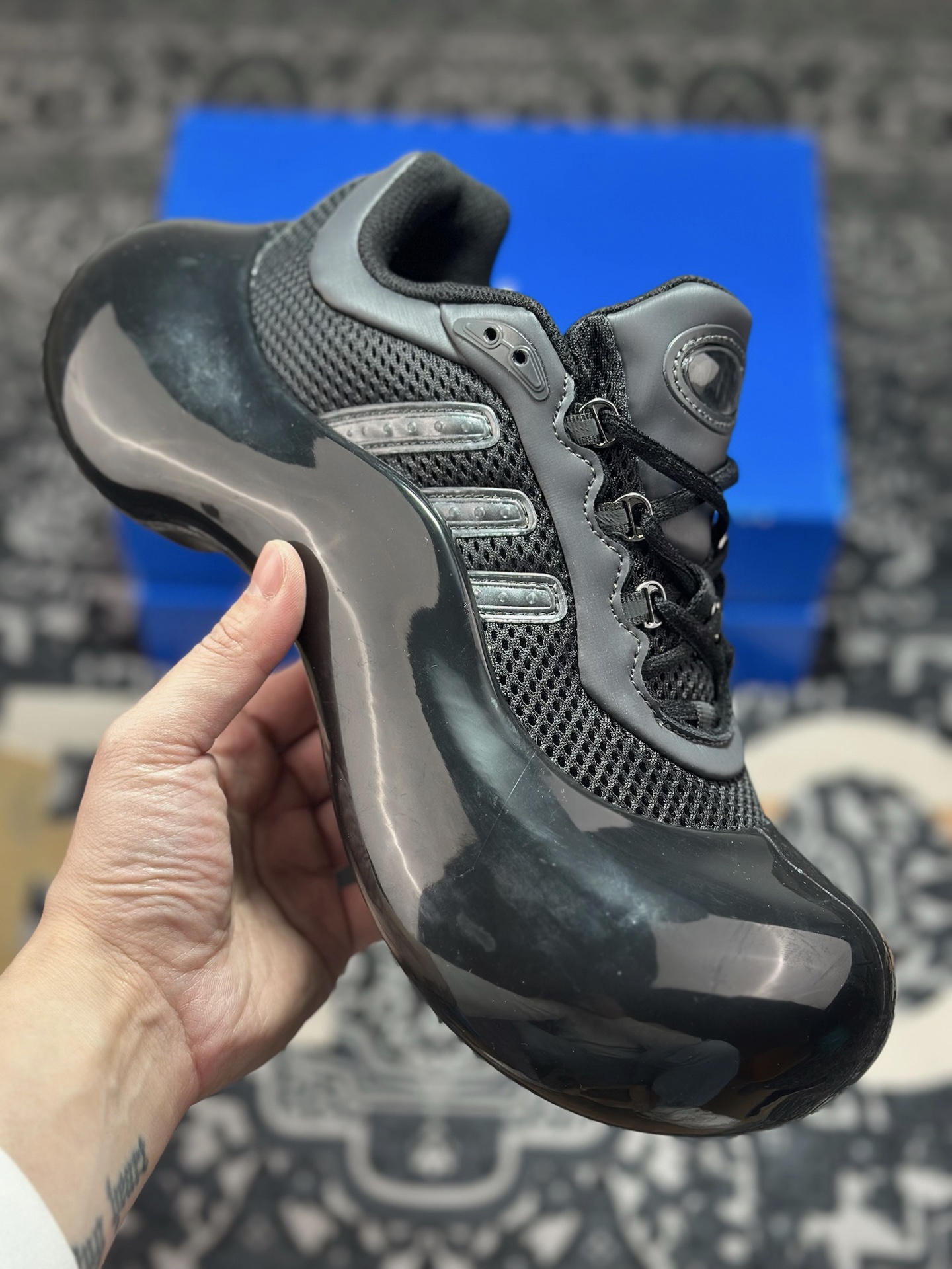 B7300 原装级别 AVAVAV x Adidas Originals Moonrubber Megaride 阿迪达斯 联名款 生活休闲鞋 JI1494