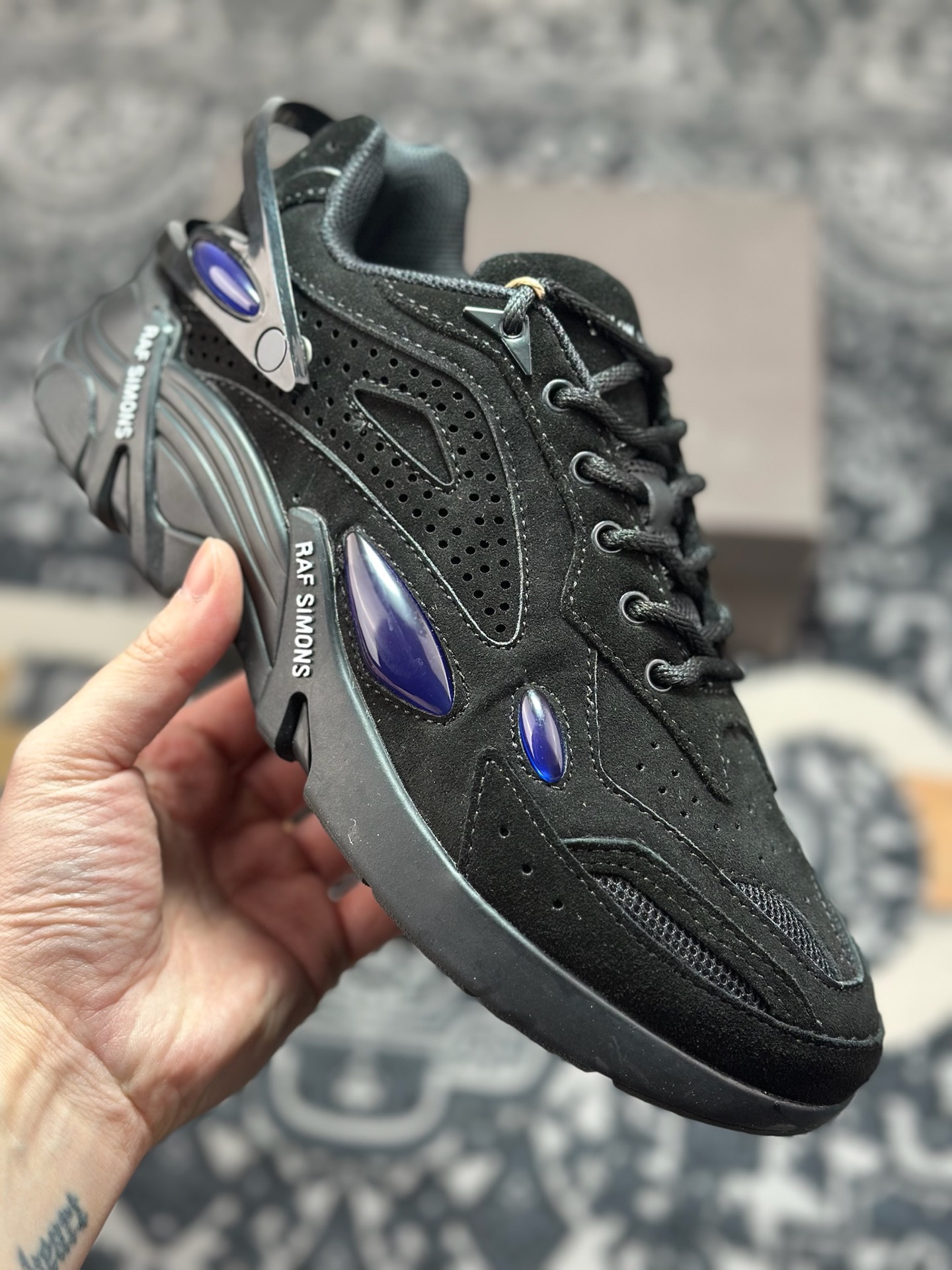 原装级别 外贸爆款 RAF SIMONS Antei 先锋潮流 复古低帮休闲鞋 原版定制可拆卸鞋舌面 独家定制鞋盒