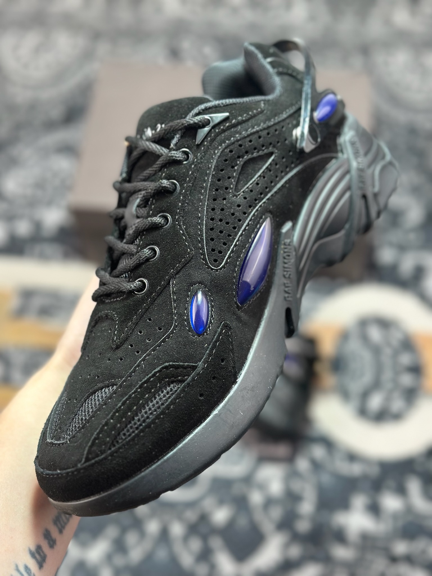 原装级别 外贸爆款 RAF SIMONS Antei 先锋潮流 复古低帮休闲鞋 原版定制可拆卸鞋舌面 独家定制鞋盒