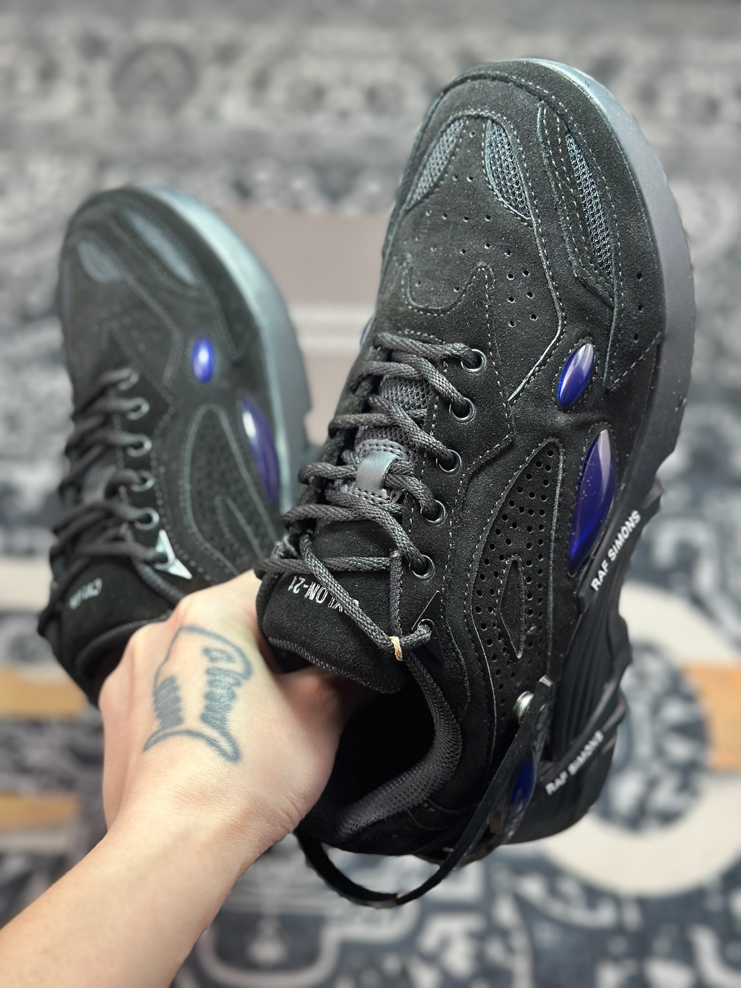 原装级别 外贸爆款 RAF SIMONS Antei 先锋潮流 复古低帮休闲鞋 原版定制可拆卸鞋舌面 独家定制鞋盒
