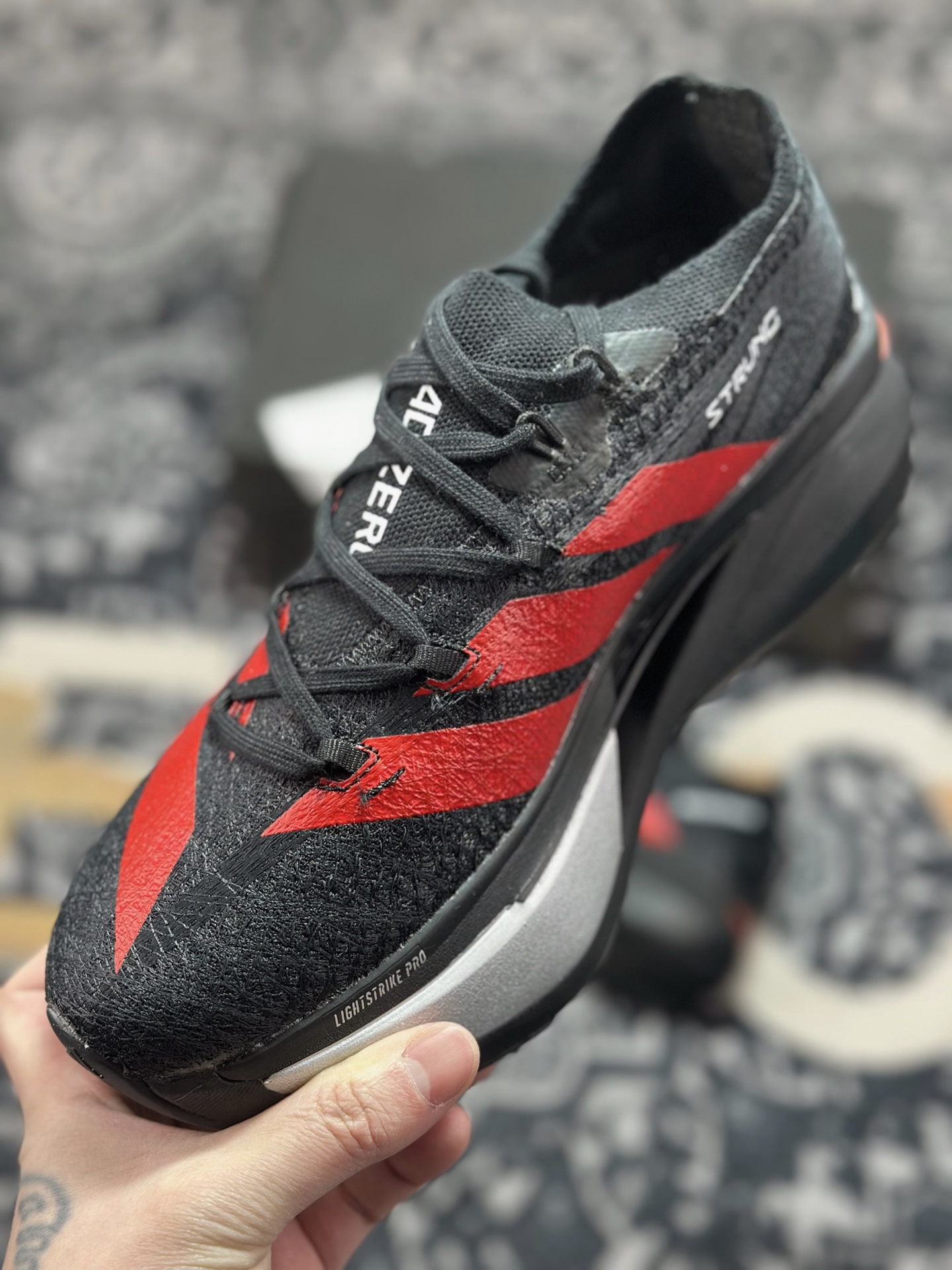 原装级别 Adidas Adizero Prime X3 Strung 舒适防滑耐磨低帮跑步鞋 KJ6946