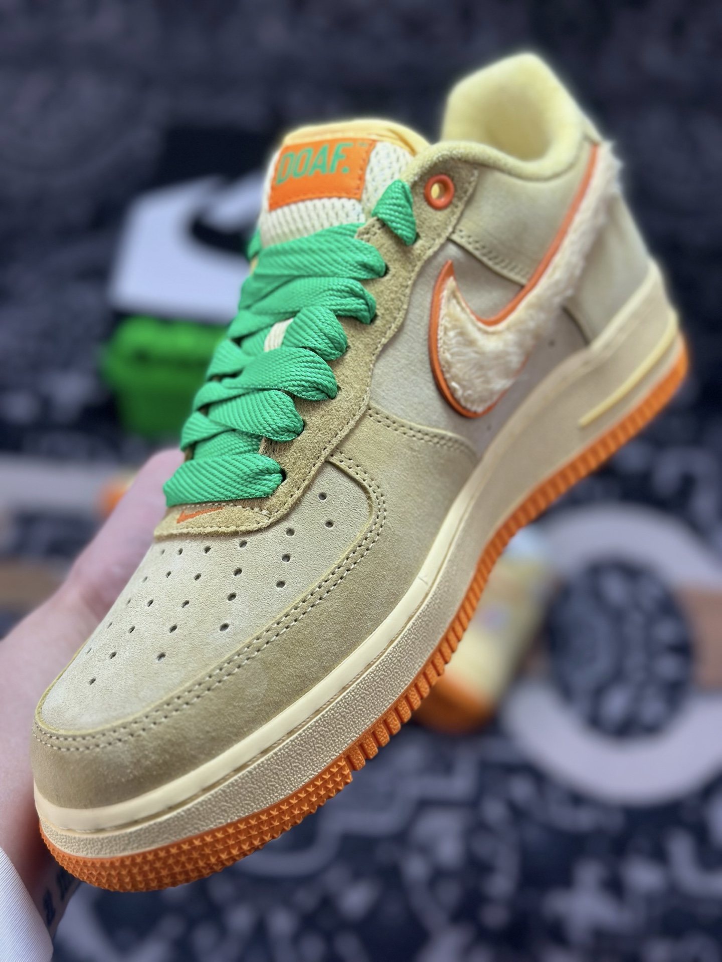 原装级别 Doaf x NK Air Force 1 Low 联名款 空军一号低帮休闲板鞋 IU7612-700-Top High Quatity Cheap Sneakers Fashion Clothing Clothes Bags handbags Shoes of all Brand wholesale With The best Quality And Beautiful Price from China Factory Chinese suppliers wholesaler seller 原装级别 Doaf x NK Air Force 1 Low 联名款 空军一号低帮休闲板鞋 IU7612-700