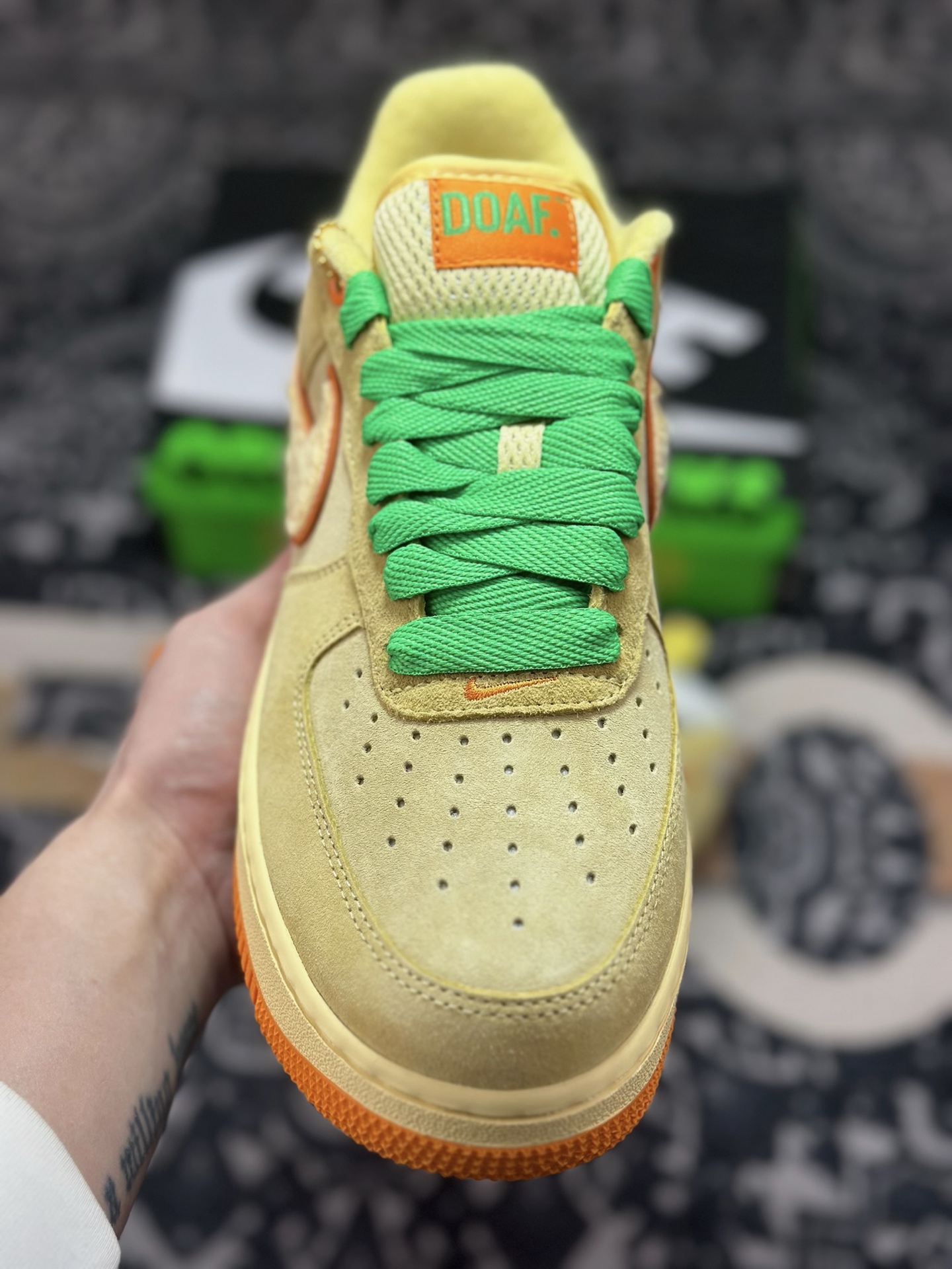 原装级别 Doaf x NK Air Force 1 Low 联名款 空军一号低帮休闲板鞋 IU7612-700-Top High Quatity Cheap Sneakers Fashion Clothing Clothes Bags handbags Shoes of all Brand wholesale With The best Quality And Beautiful Price from China Factory Chinese suppliers wholesaler seller 原装级别 Doaf x NK Air Force 1 Low 联名款 空军一号低帮休闲板鞋 IU7612-700