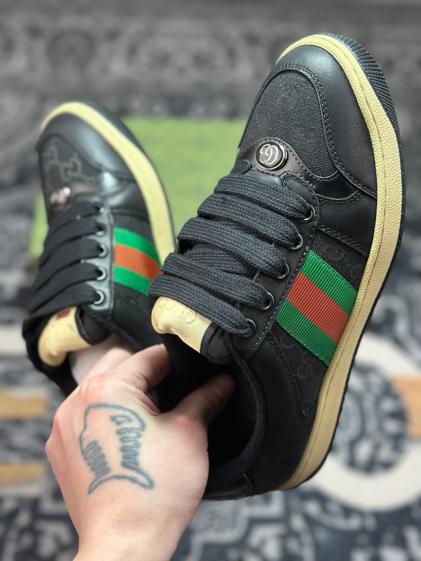 原装级别 #全新配色出货 Gucci Distressed Screener sneaker古驰小脏鞋系列 经典原型复古百搭做旧老爹板鞋/复古学院风-Top High Quatity Cheap Sneakers Fashion Clothing Clothes Bags handbags Shoes of all Brand wholesale With The best Quality And Beautiful Price from China Factory Chinese suppliers wholesaler seller 原装级别 #全新配色出货 Gucci Distressed Screener sneaker古驰小脏鞋系列 经典原型复古百搭做旧老爹板鞋/复古学院风