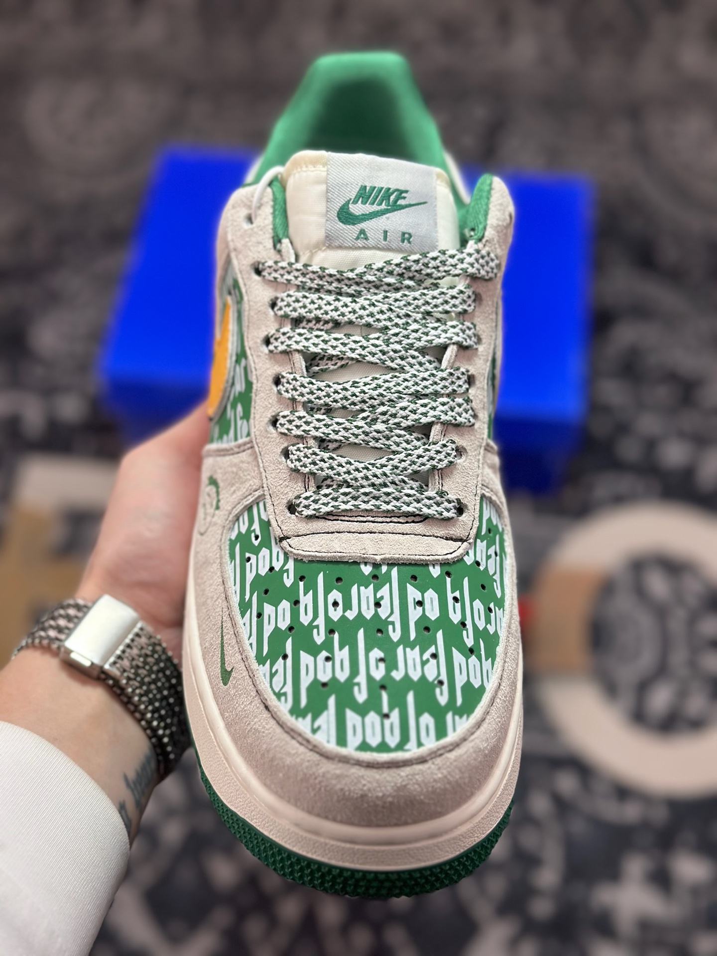 原装级别 Nike Air Force 1'07 Low 灰绿撞色 空军一号低帮休闲板鞋 SY1388-025-Top High Quatity Cheap Sneakers Fashion Clothing Clothes Bags handbags Shoes of all Brand wholesale With The best Quality And Beautiful Price from China Factory Chinese suppliers wholesaler seller 原装级别 Nike Air Force 1'07 Low 灰绿撞色 空军一号低帮休闲板鞋 SY1388-025