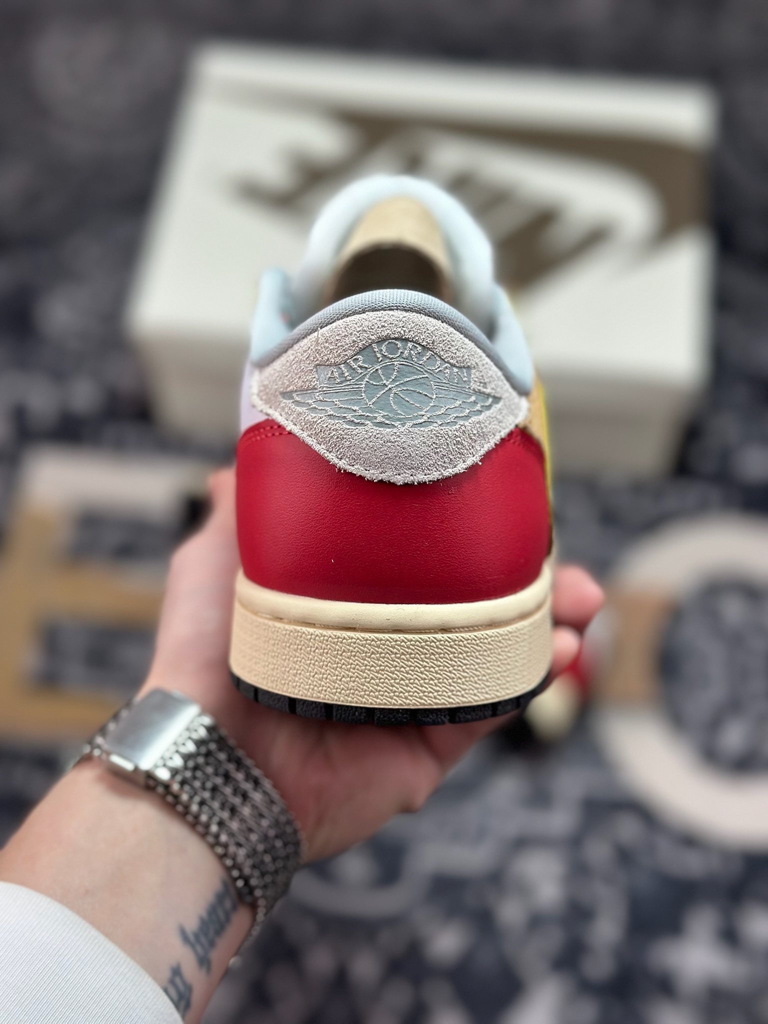 原装级别 AJ1倒勾限定Travis Scott x Air Jordan 1 ” Reverse Mocha “ AJ1乔1 TS UN 联名倒钩 低帮文化篮球鞋 XZ6868-005