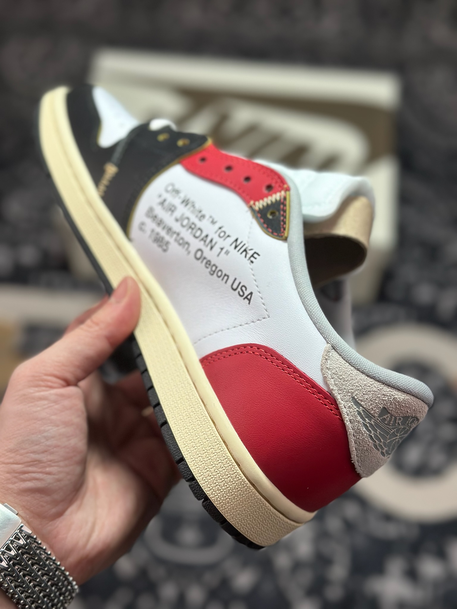 原装级别 AJ1倒勾限定Travis Scott x Air Jordan 1 ” Reverse Mocha “ AJ1乔1 TS UN 联名倒钩 低帮文化篮球鞋 XZ6868-005