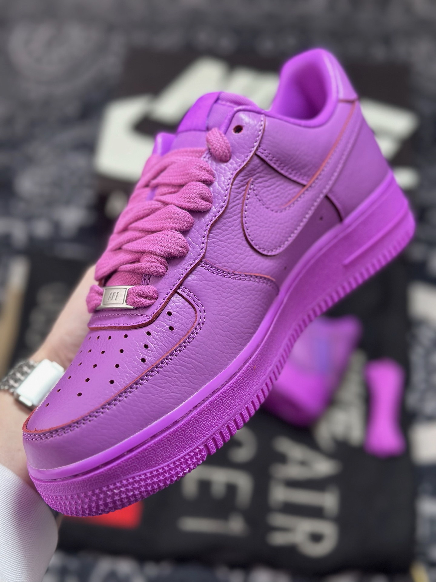 Cactus Plant Flea Market/CPFM x Nike Air Force 1 07 Low”Fuchsia Dream”空军一号系列低帮经典百搭休闲运动板鞋“联名梦幻紫放大补丁字母”FQ7069-500-Chinese wholesaler seller Clothes Bags handbags wholesale Shoes High Quatity wholesaler seller Cheap Sneakers from China Factory Chinese suppliers china wholesale clothing wholesaler seller Cactus Plant Flea Market/CPFM x Nike Air Force 1 07 Low”Fuchsia Dream”空军一号系列低帮经典百搭休闲运动板鞋“联名梦幻紫放大补丁字母”FQ7069-500