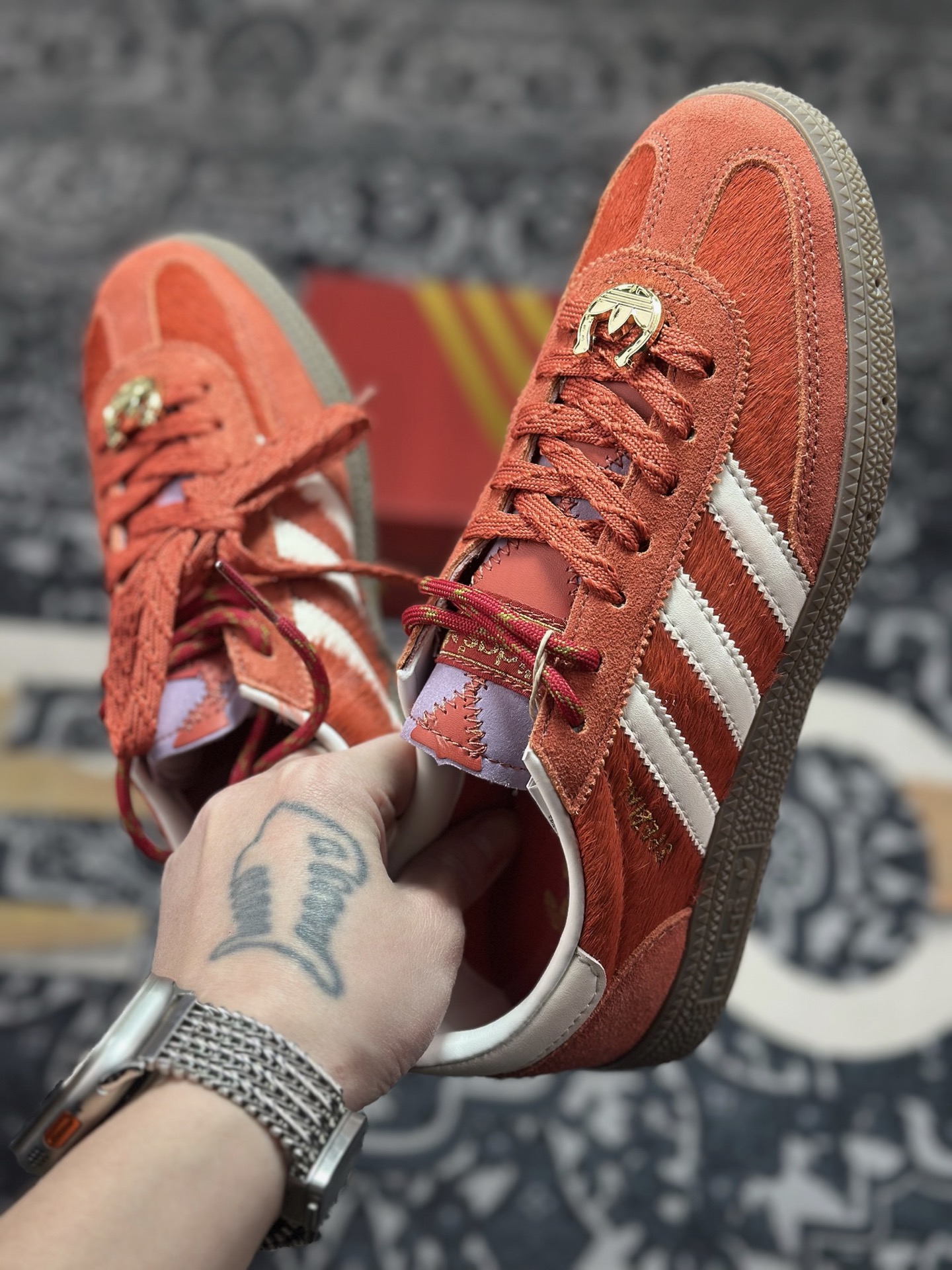 原装级别 adidas originals HANDBALL SPEZIAL CNY新年款 马年限定 红色 KJ6299
