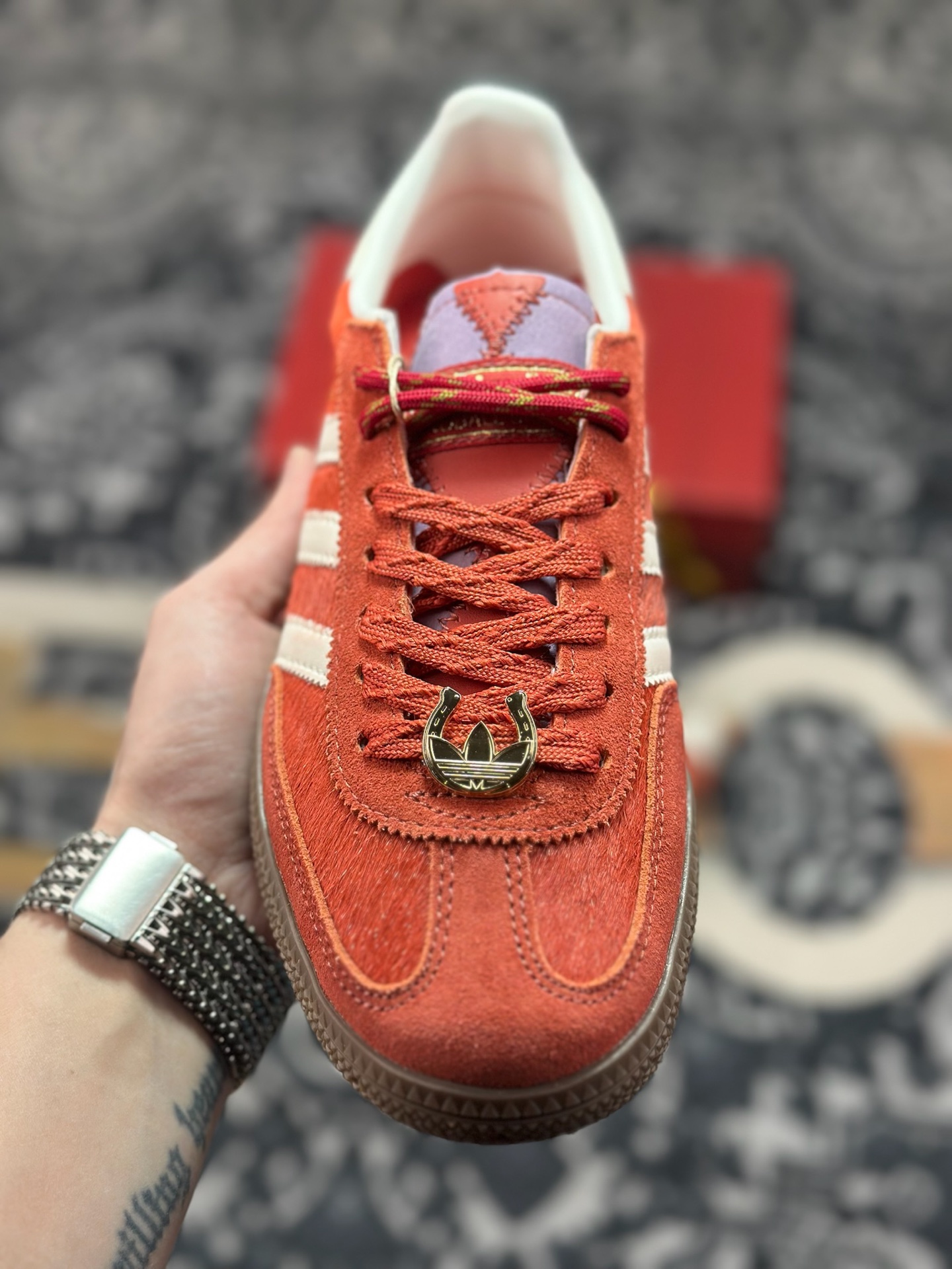 原装级别 adidas originals HANDBALL SPEZIAL CNY新年款 马年限定 红色 KJ6299