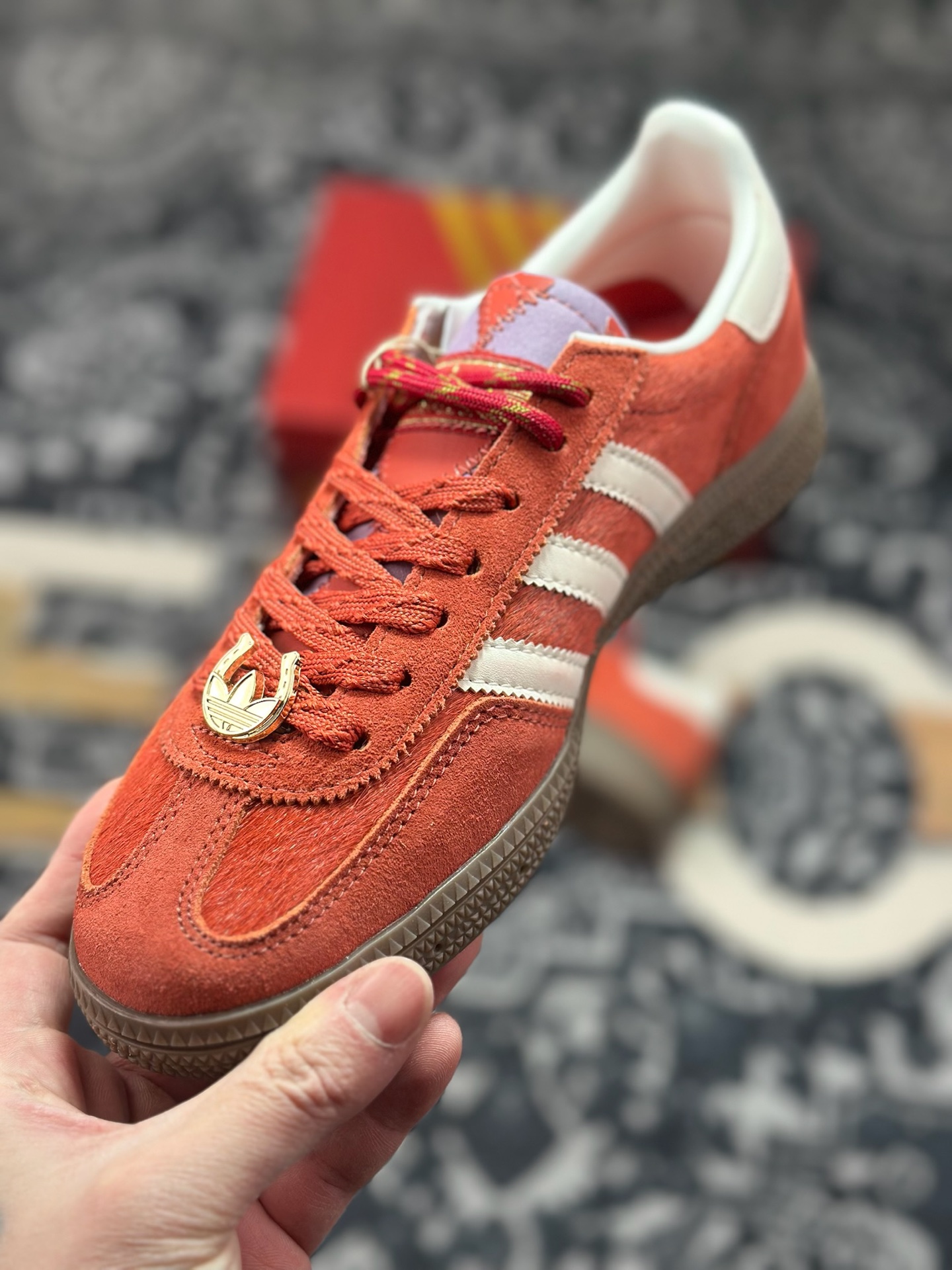 原装级别 adidas originals HANDBALL SPEZIAL CNY新年款 马年限定 红色 KJ6299