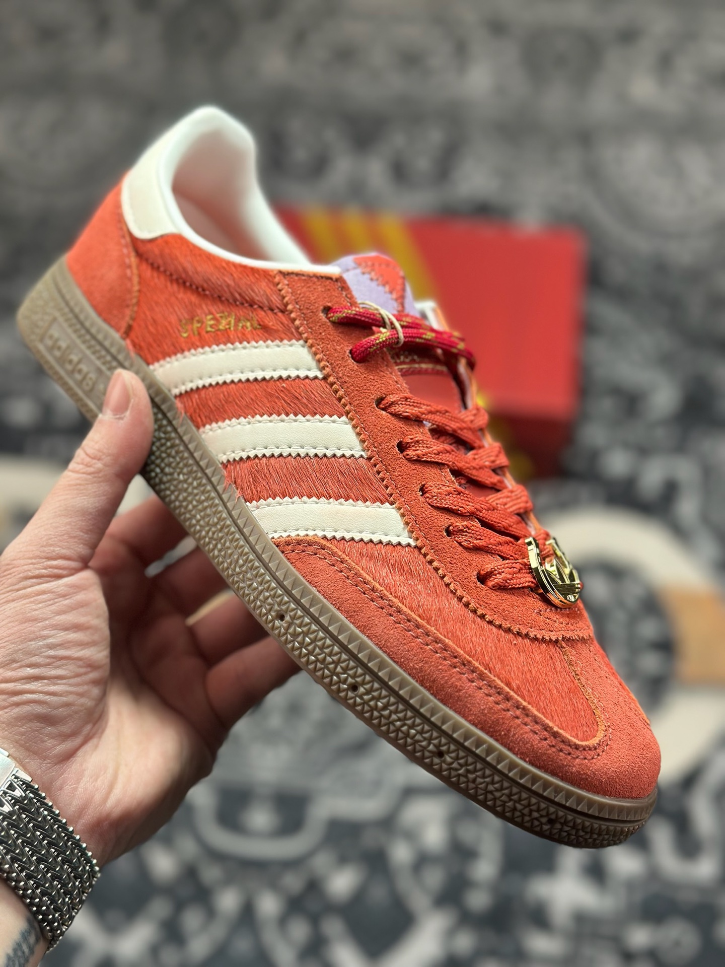 原装级别 adidas originals HANDBALL SPEZIAL CNY新年款 马年限定 红色 KJ6299
