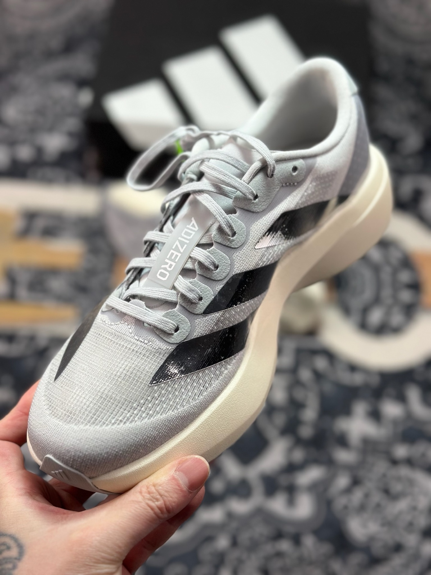 优选 原装级别 PKAD Adizero Evo SL M 白黑零度系列马拉松轻量竞速运动跑鞋银灰 KJ9664-Chinese wholesaler seller Clothes Bags handbags wholesale Shoes High Quatity wholesaler seller Cheap Sneakers from China Factory Chinese suppliers china wholesale clothing wholesaler seller 优选 原装级别 PKAD Adizero Evo SL M 白黑零度系列马拉松轻量竞速运动跑鞋银灰 KJ9664