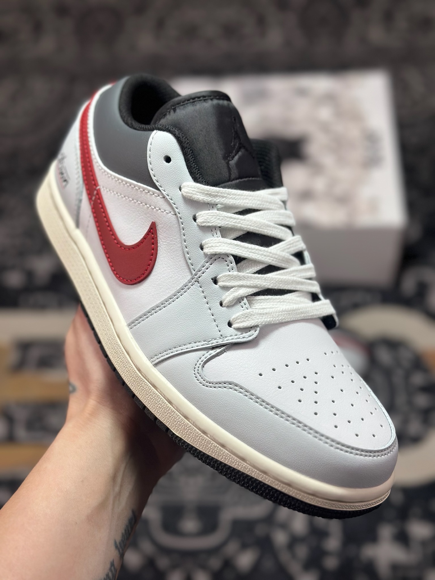 A6200 原装级别 Air Jordan 1 Low 定制款 AJ1乔1低帮休闲板鞋 553558-081