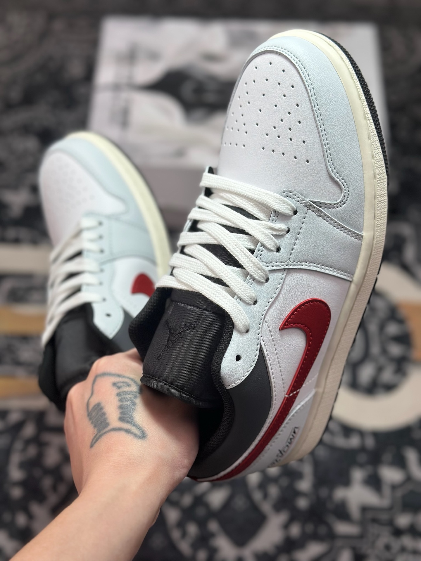 A6200 原装级别 Air Jordan 1 Low 定制款 AJ1乔1低帮休闲板鞋 553558-081