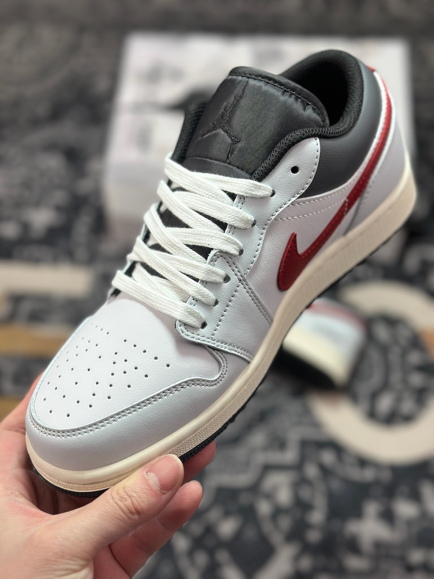 A6200 原装级别 Air Jordan 1 Low 定制款 AJ1乔1低帮休闲板鞋 553558-081