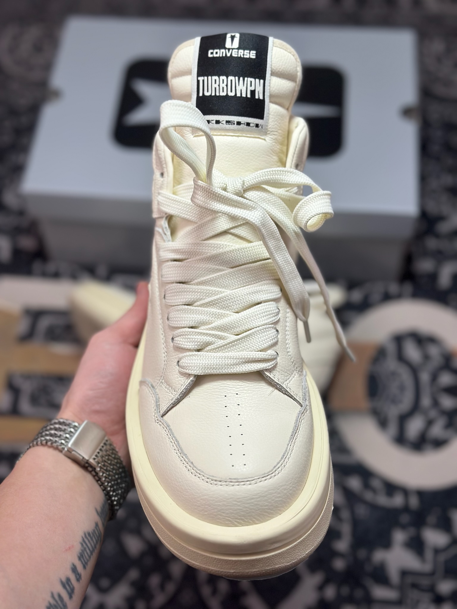 D2480 纯原版本 Converse x Rickowens x瑞克欧文斯匡威联名 厚底高帮休闲板鞋-Chinese UA Cheap High Quatity Brand Clothes Bags handbags Sneakers wholesale wholesaler seller from China Factory suppliers Fashion Clothing Shoes best Quality Beautiful Price D2480 纯原版本 Converse x Rickowens x瑞克欧文斯匡威联名 厚底高帮休闲板鞋