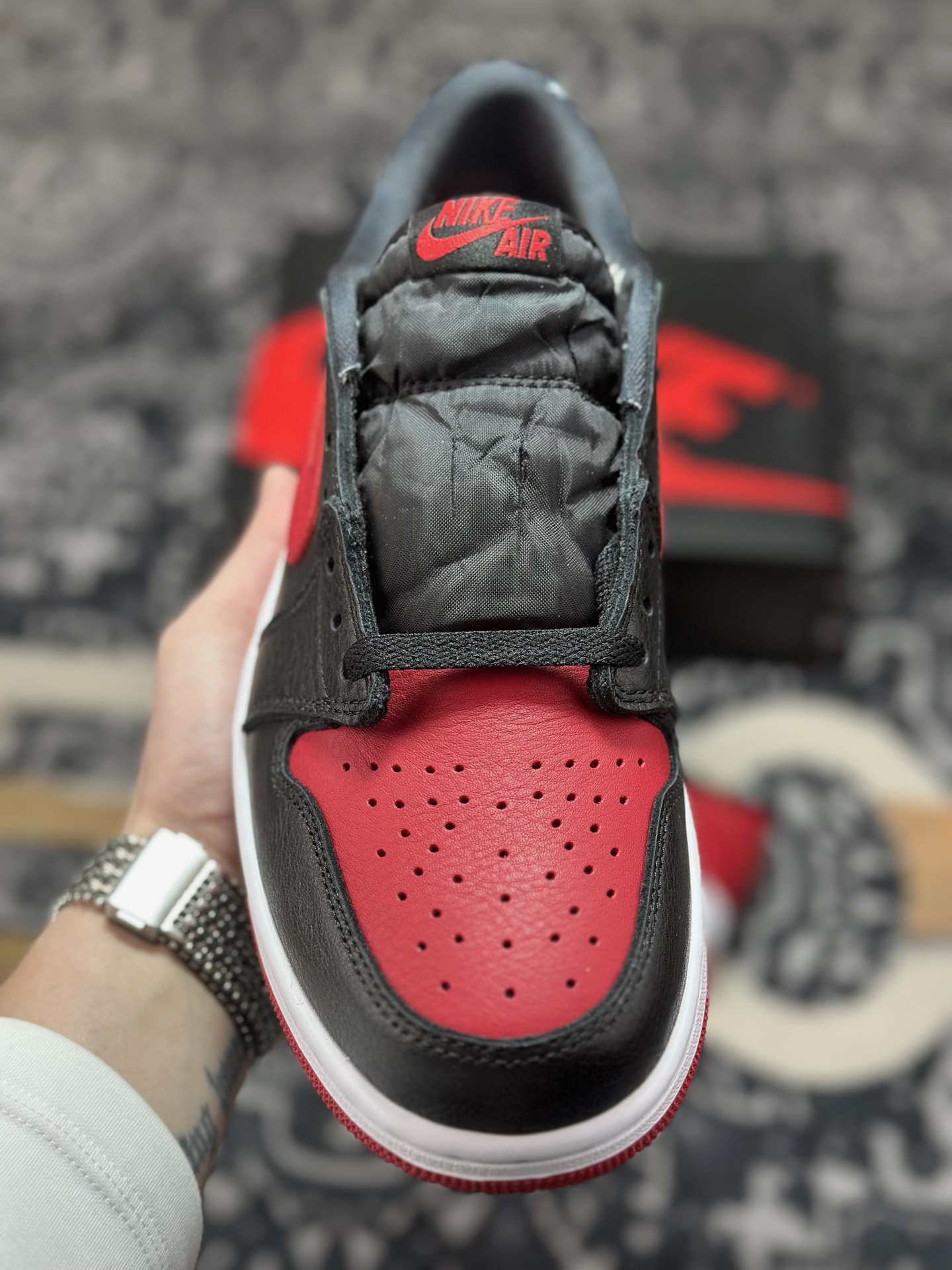 优选 原装级别 纯原版本 Jordan Air Jordan 1 LOW 禁穿 AJ1乔1低帮男子文化篮球鞋 IW6276-001