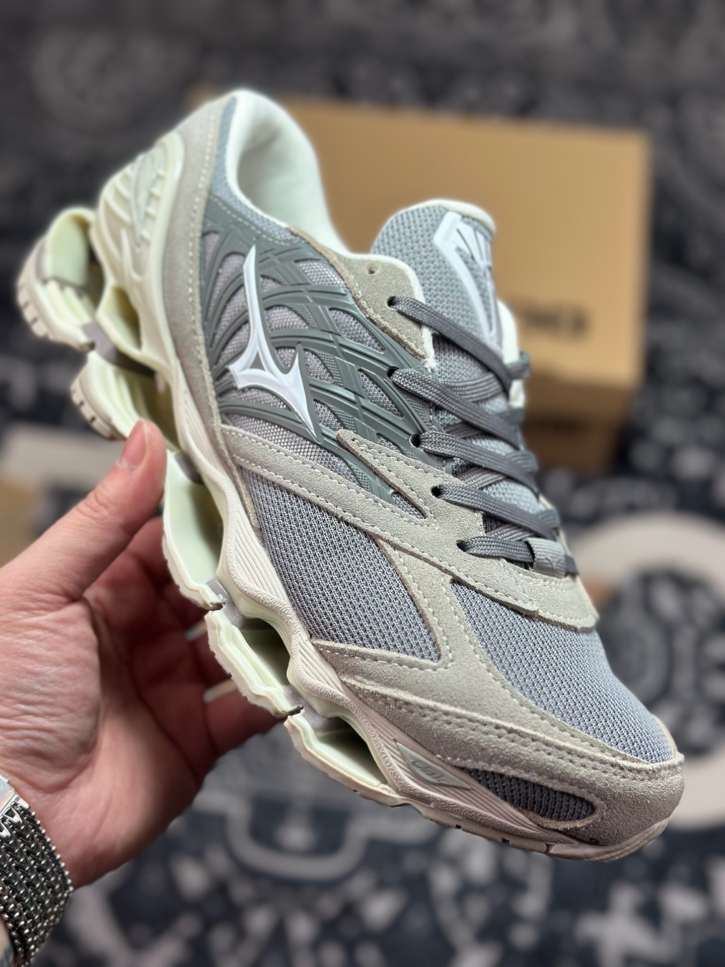 原装级别 Mizuno 美津侬 WAVE PROPHECY 14S 复古时尚休闲舒适运动跑步鞋 J1GC25