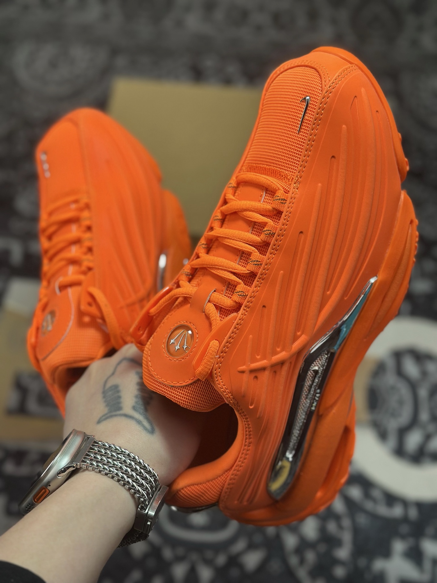 优选 原装级别 含45.5 完美复刻 目前市面最正确版本 NOCTA x Nike Hot Step Air Terra 橙色 DZ7293-800