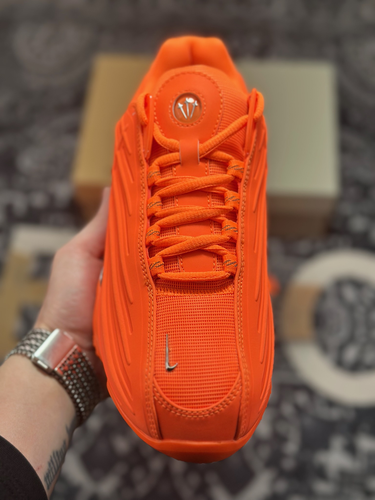 优选 原装级别 含45.5 完美复刻 目前市面最正确版本 NOCTA x Nike Hot Step Air Terra 橙色 DZ7293-800