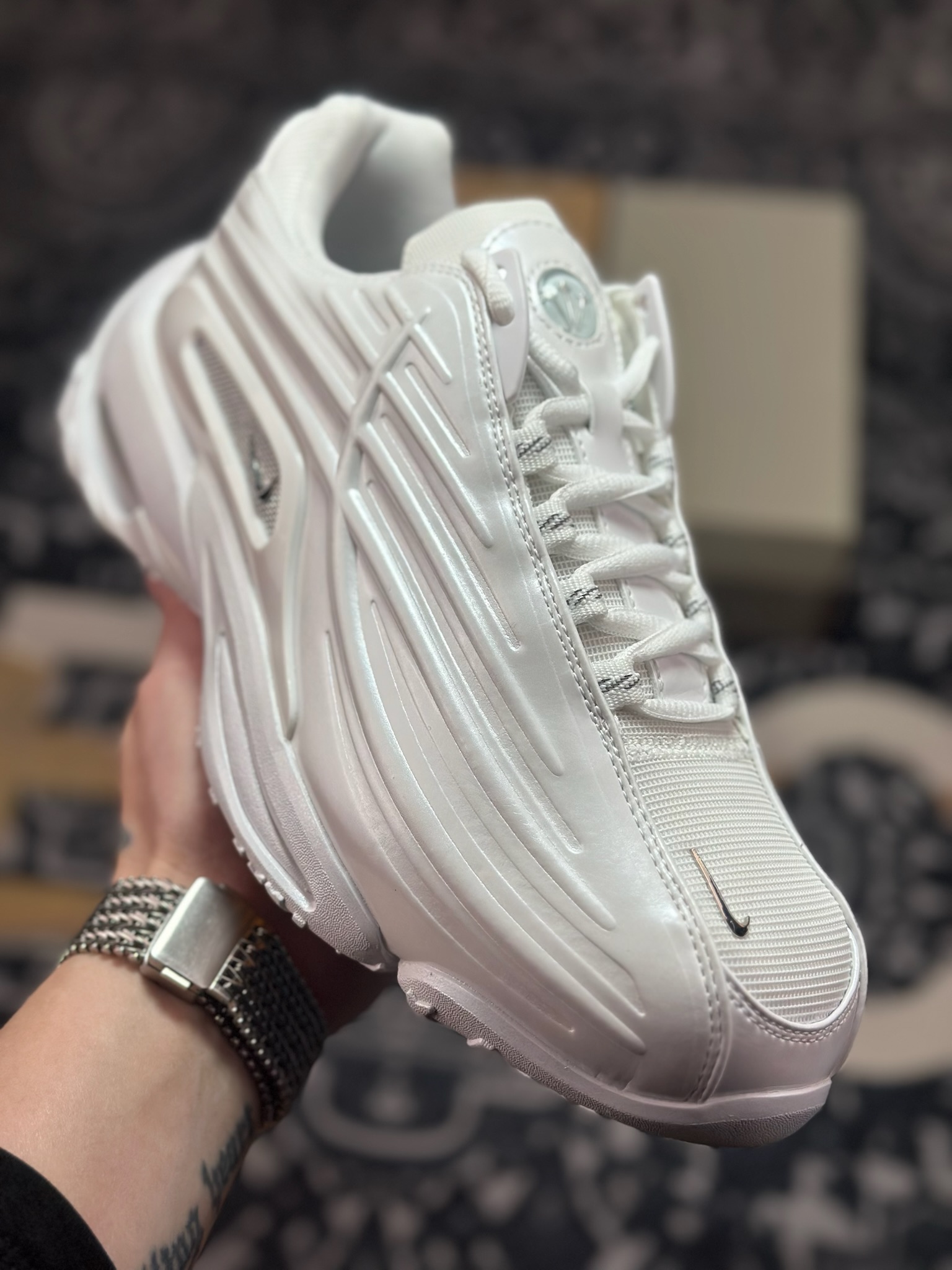 优选 原装级别 含45.5 完美复刻 目前市面最正确版本 NOCTA x Nike Hot Step Air Terra “White” 原鞋一致做法有脚床 DZ7293-100