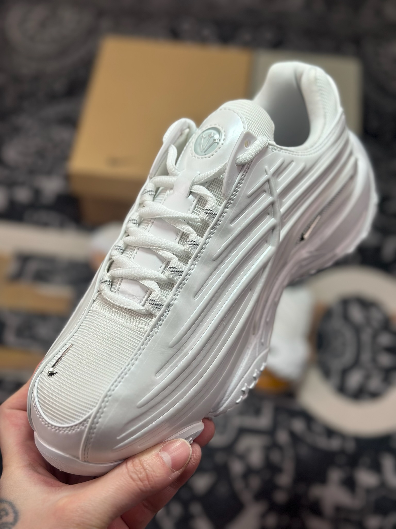 优选 原装级别 含45.5 完美复刻 目前市面最正确版本 NOCTA x Nike Hot Step Air Terra “White” 原鞋一致做法有脚床 DZ7293-100