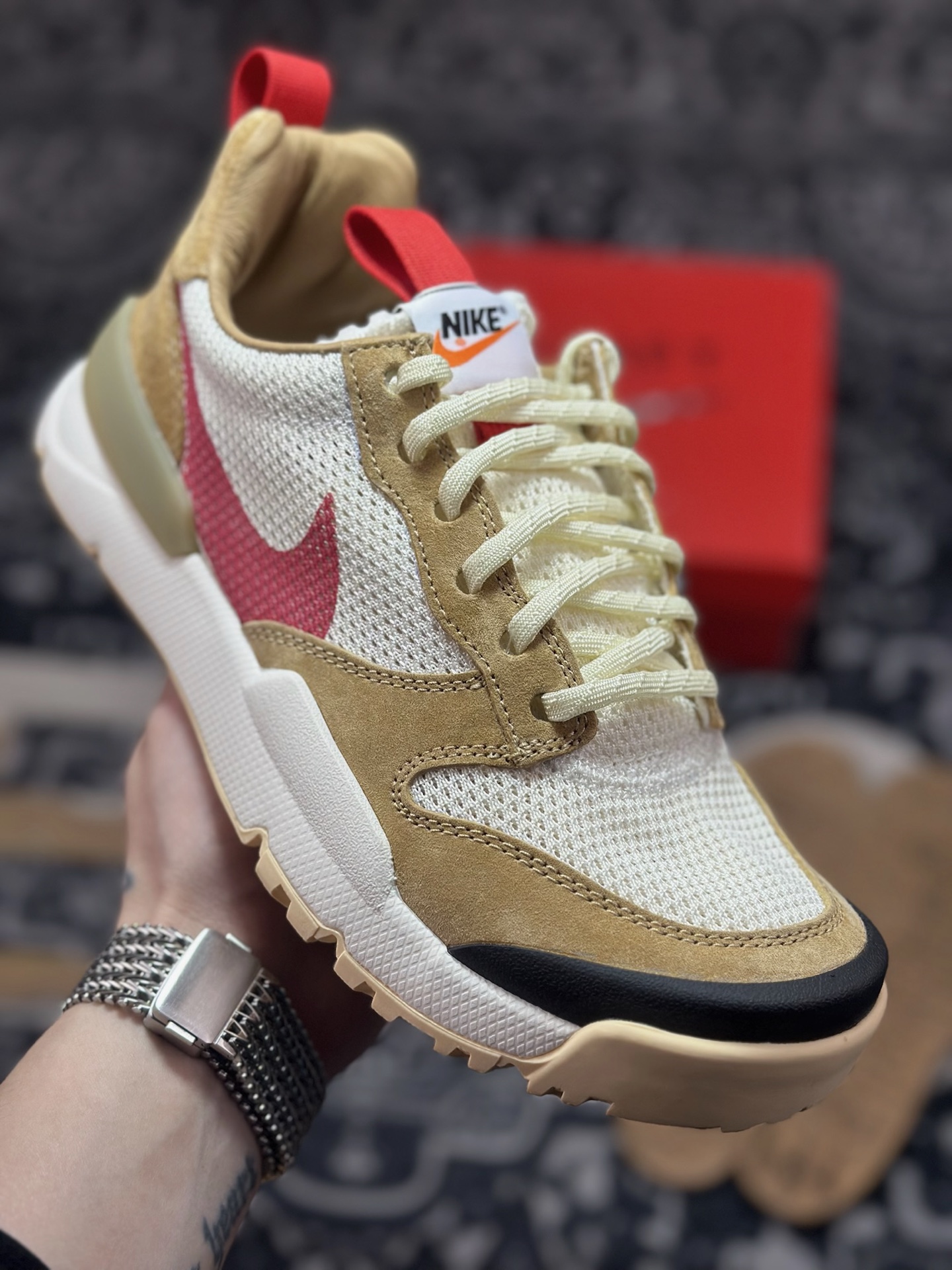 优选 原装级别 Tom Sachs x NK Craft Mars Yard Shoe 3.0舒适百搭防滑耐磨低帮生活休闲鞋 IF2885-100