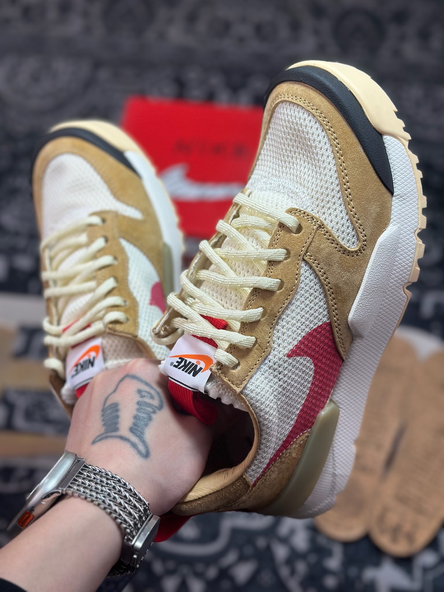 优选 原装级别 Tom Sachs x NK Craft Mars Yard Shoe 3.0舒适百搭防滑耐磨低帮生活休闲鞋 IF2885-100