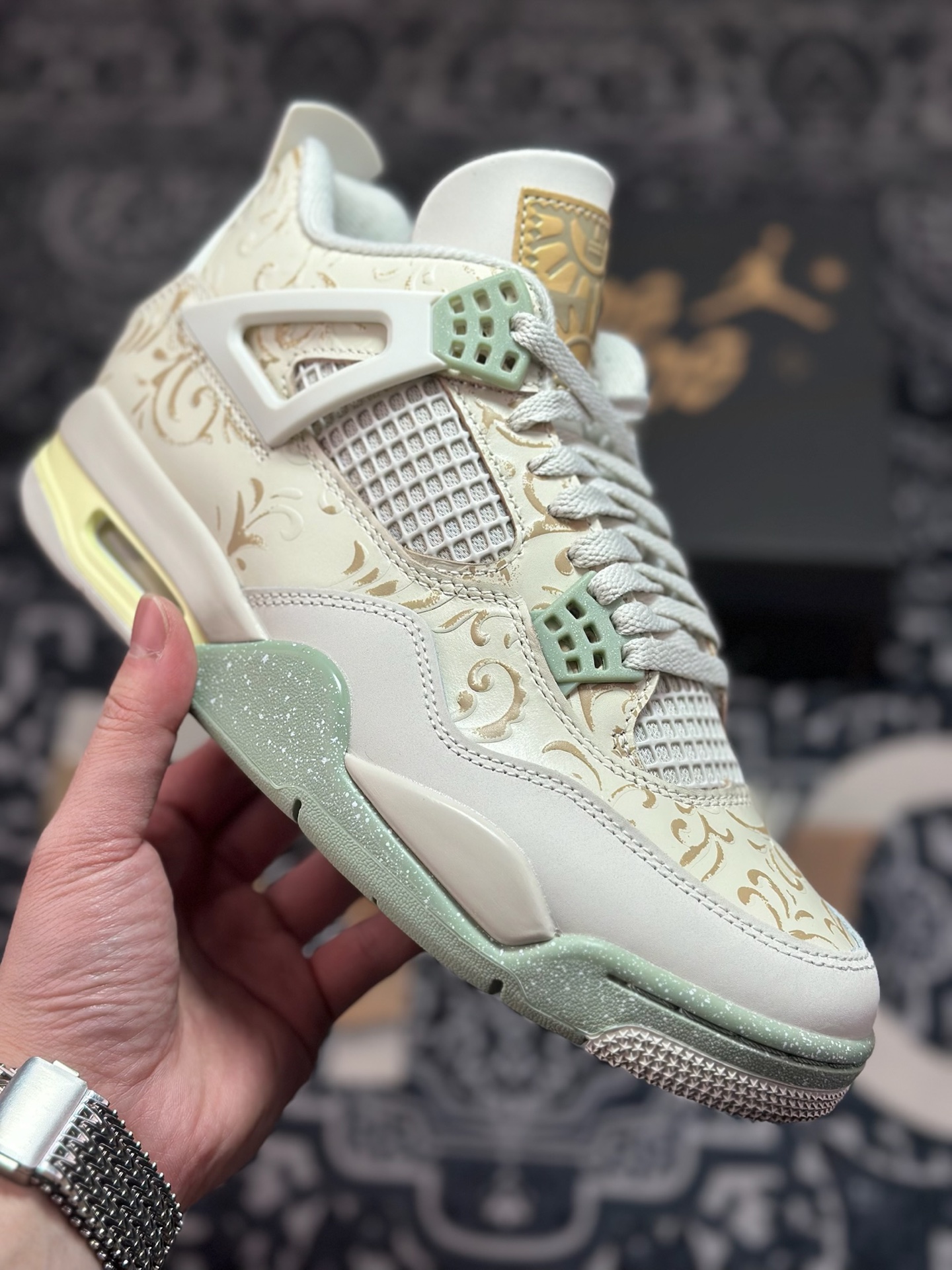 原装级别 Air Jordan 4 ” Somos Eternos ” 墨西哥 亡灵节主题 AJ4乔4 男子文化篮球鞋 IM8116-047