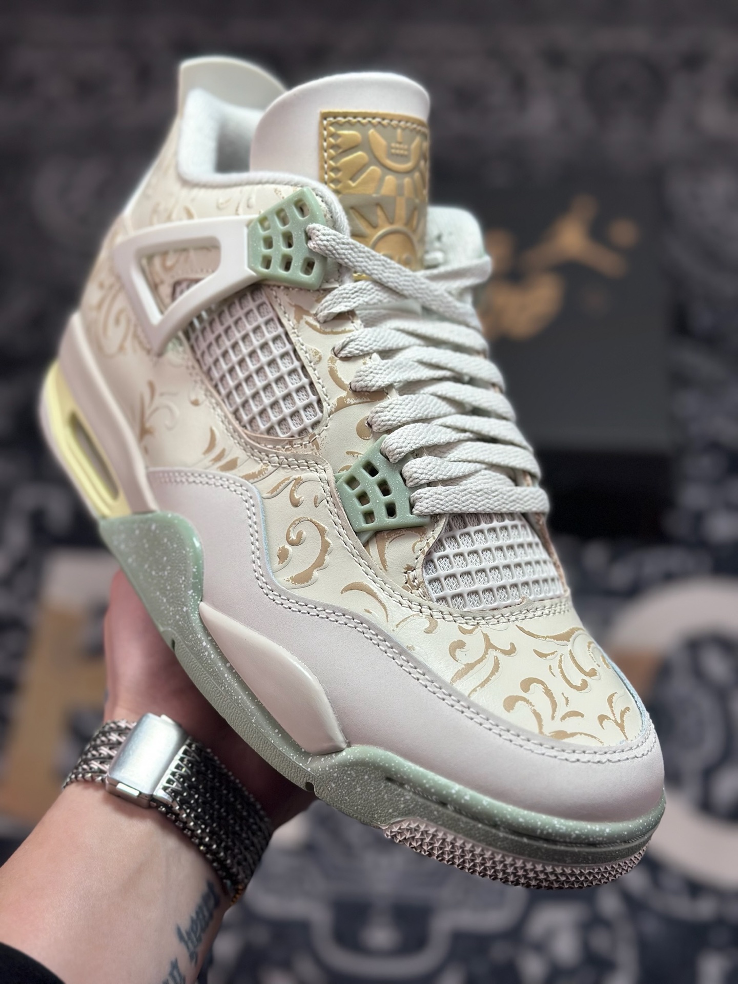 原装级别 Air Jordan 4 ” Somos Eternos ” 墨西哥 亡灵节主题 AJ4乔4 男子文化篮球鞋 IM8116-047