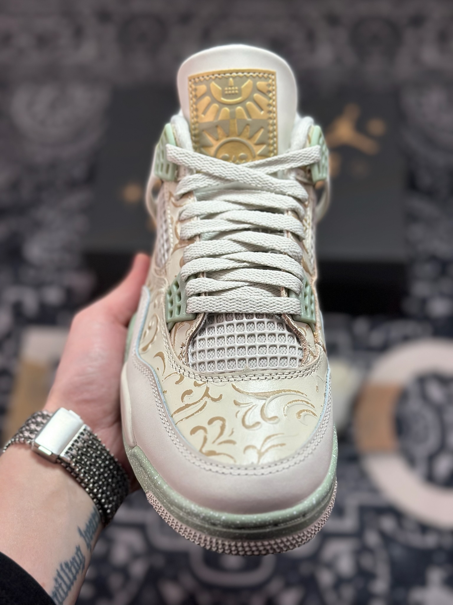 原装级别 Air Jordan 4 ” Somos Eternos ” 墨西哥 亡灵节主题 AJ4乔4 男子文化篮球鞋 IM8116-047