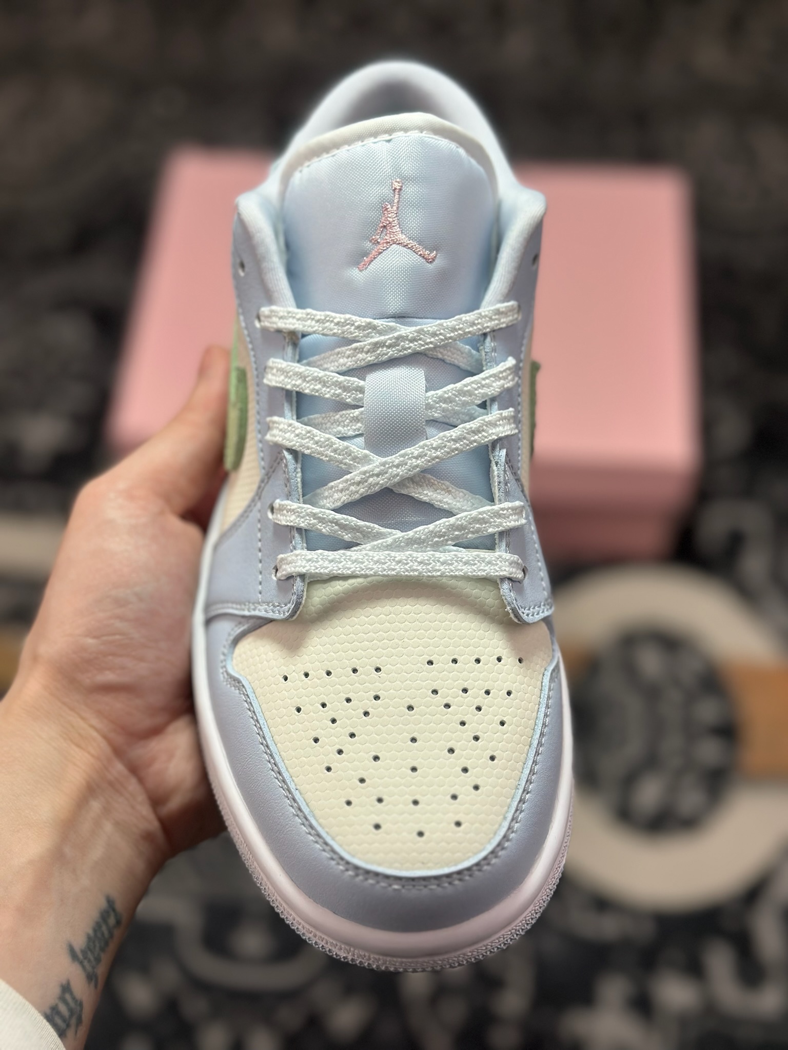 原装级别 Air Jordan 1 Low AJ1 乔1米蓝绿 低帮复古文化篮球鞋 IB7113-403 原装级别 Air Jordan 1 Low AJ1 乔1米蓝绿 低帮复古文化篮球鞋 IB7113-403