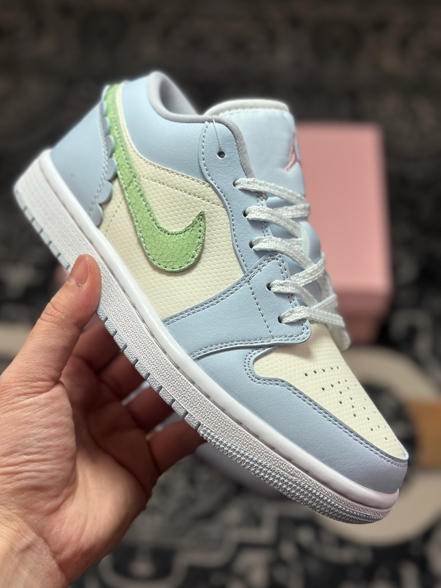 原装级别 Air Jordan 1 Low AJ1 乔1米蓝绿 低帮复古文化篮球鞋 IB7113-403 原装级别 Air Jordan 1 Low AJ1 乔1米蓝绿 低帮复古文化篮球鞋 IB7113-403
