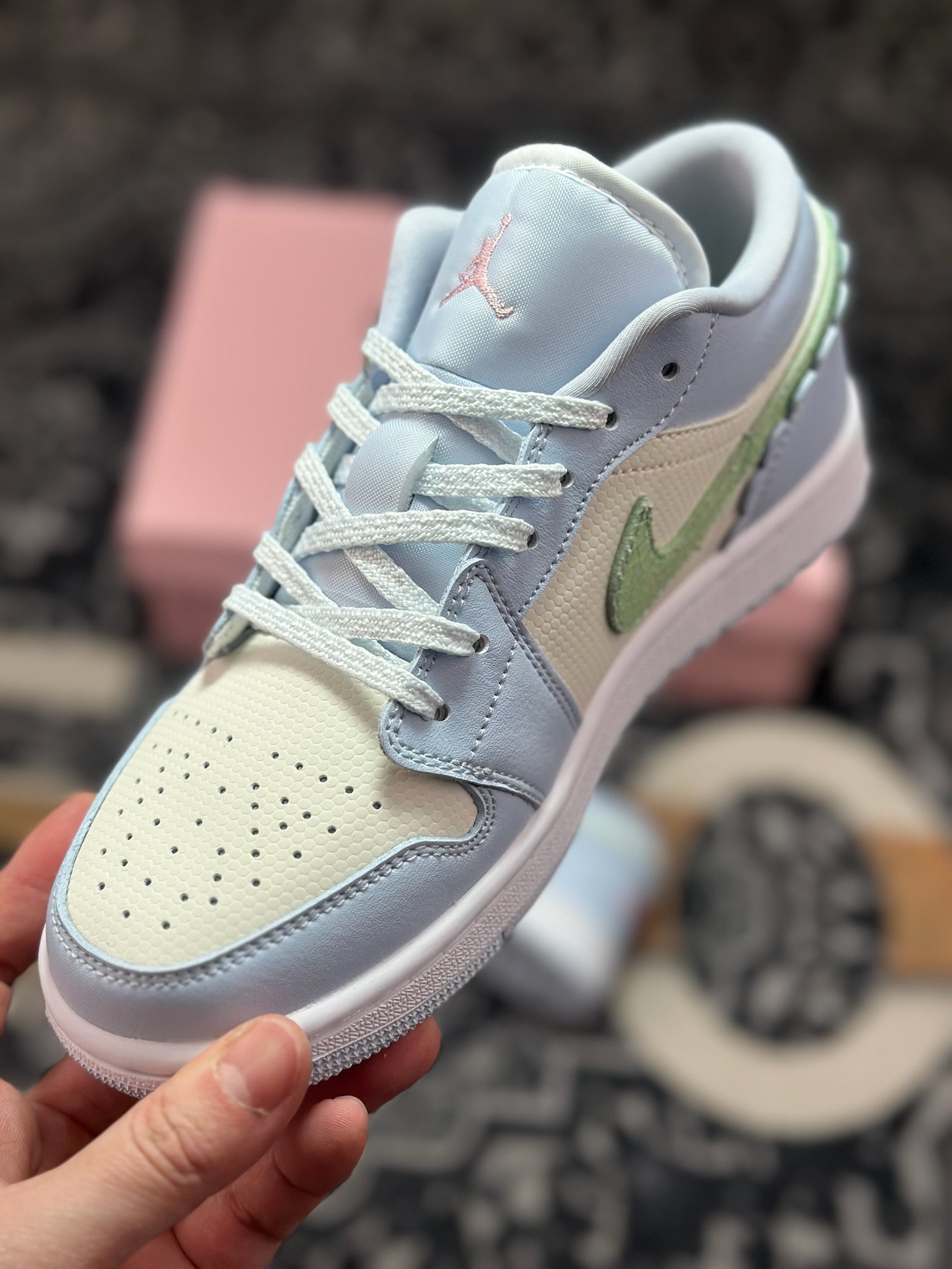 原装级别 Air Jordan 1 Low AJ1 乔1米蓝绿 低帮复古文化篮球鞋 IB7113-403 原装级别 Air Jordan 1 Low AJ1 乔1米蓝绿 低帮复古文化篮球鞋 IB7113-403
