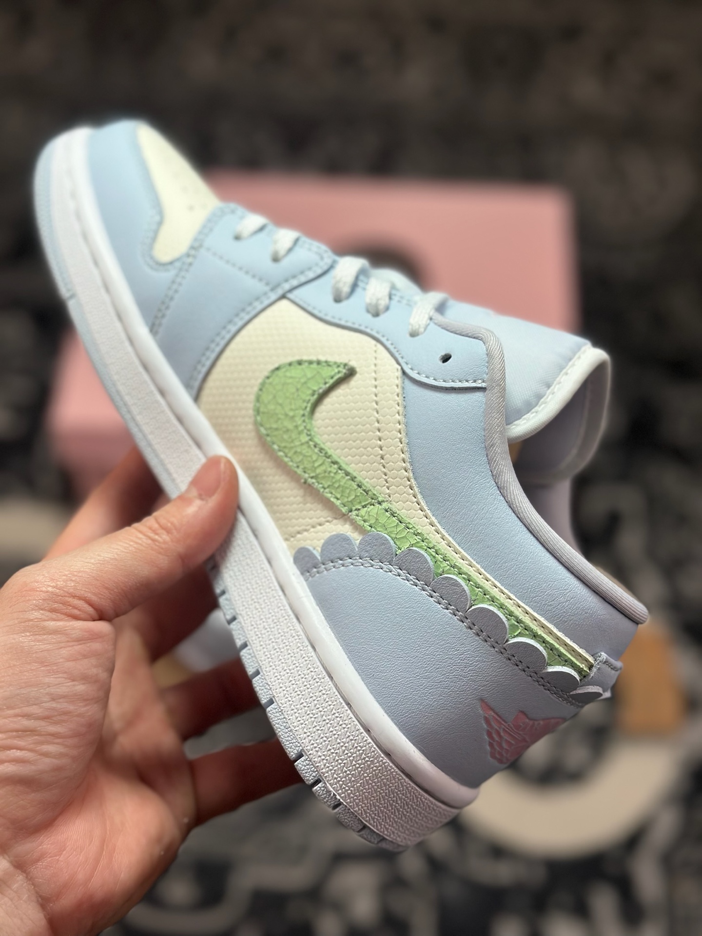 原装级别 Air Jordan 1 Low AJ1 乔1米蓝绿 低帮复古文化篮球鞋 IB7113-403 原装级别 Air Jordan 1 Low AJ1 乔1米蓝绿 低帮复古文化篮球鞋 IB7113-403