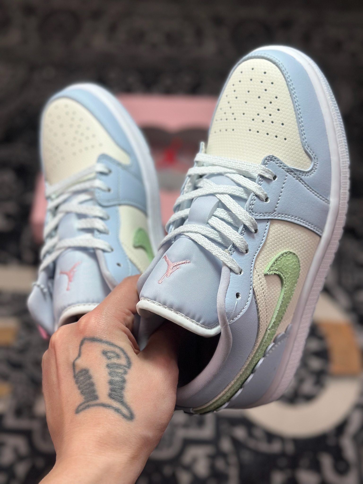 原装级别 Air Jordan 1 Low AJ1 乔1米蓝绿 低帮复古文化篮球鞋 IB7113-403 原装级别 Air Jordan 1 Low AJ1 乔1米蓝绿 低帮复古文化篮球鞋 IB7113-403