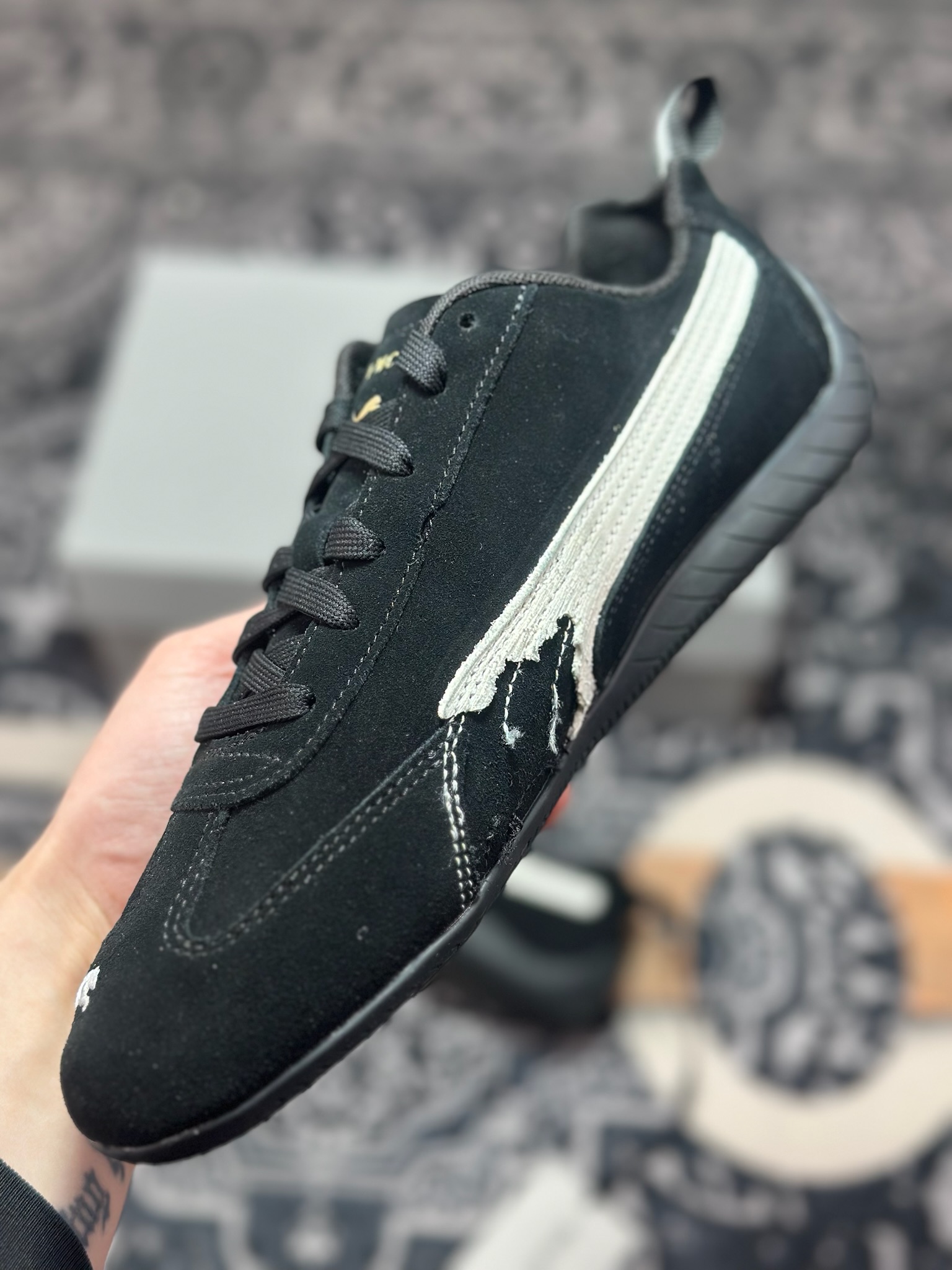 原装级别 Balenciaga x Puma 彪马 Speedcat 巴黎世家联名款低帮休闲鞋 406519-02-Top High Quatity Cheap Sneakers Fashion Clothing Clothes Bags handbags Shoes of all Brand wholesale With The best Quality And Beautiful Price from China Factory Chinese suppliers wholesaler seller 原装级别 Balenciaga x Puma 彪马 Speedcat 巴黎世家联名款低帮休闲鞋 406519-02