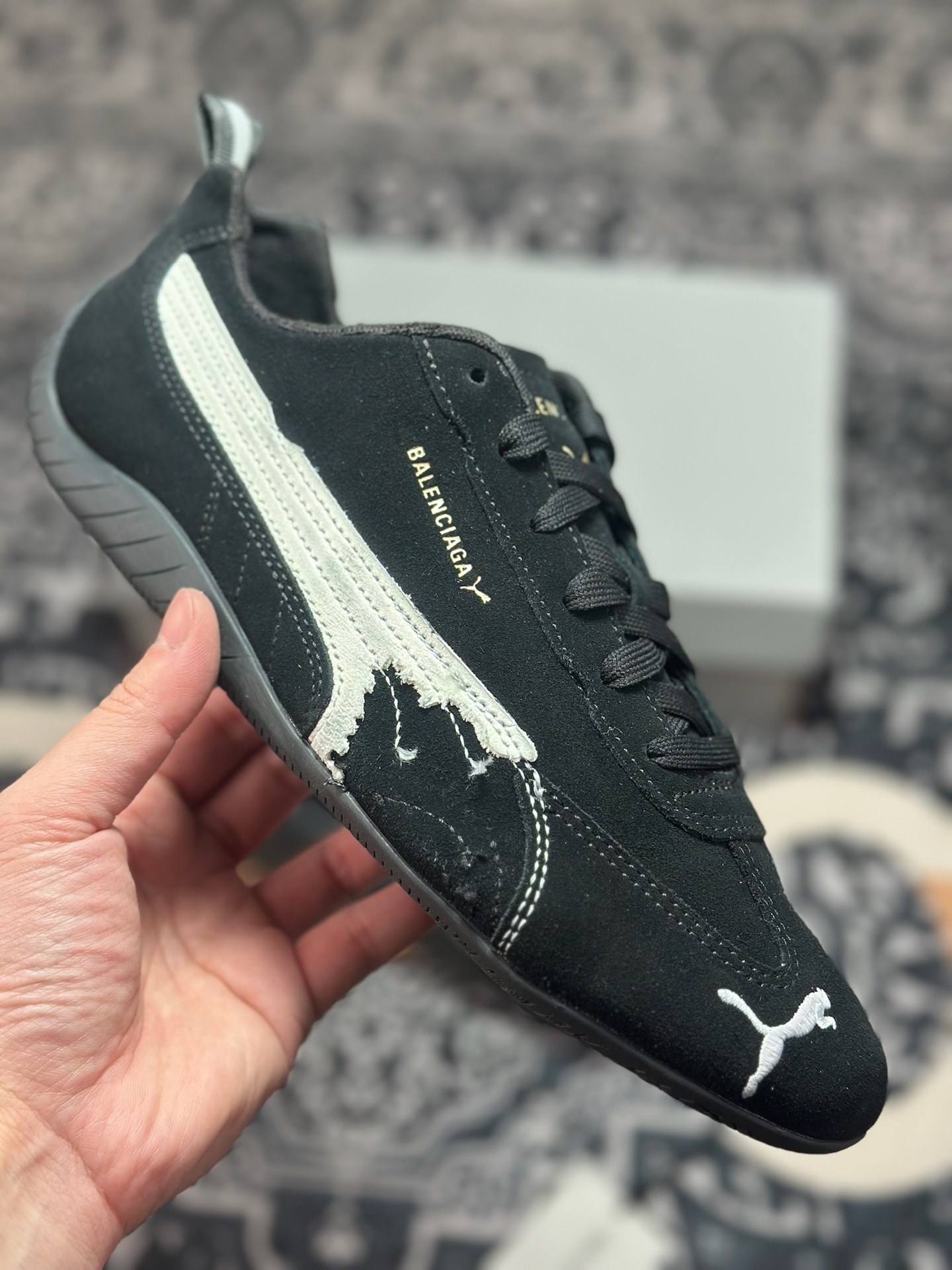 原装级别 Balenciaga x Puma 彪马 Speedcat 巴黎世家联名款低帮休闲鞋 406519-02-Top High Quatity Cheap Sneakers Fashion Clothing Clothes Bags handbags Shoes of all Brand wholesale With The best Quality And Beautiful Price from China Factory Chinese suppliers wholesaler seller 原装级别 Balenciaga x Puma 彪马 Speedcat 巴黎世家联名款低帮休闲鞋 406519-02