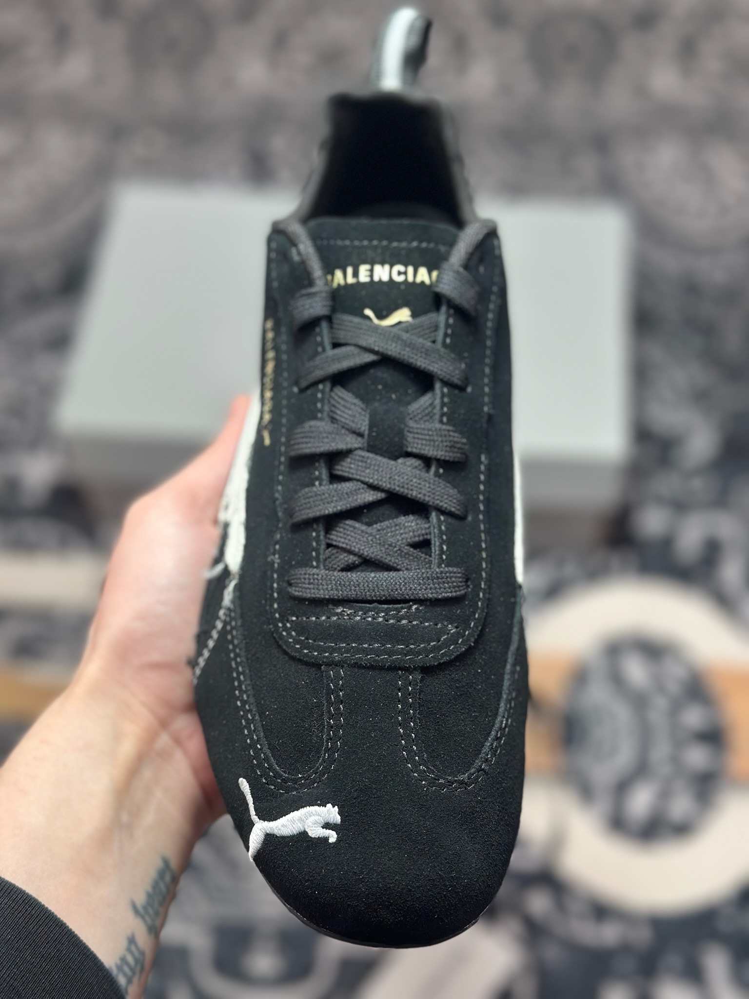 原装级别 Balenciaga x Puma 彪马 Speedcat 巴黎世家联名款低帮休闲鞋 406519-02-Top High Quatity Cheap Sneakers Fashion Clothing Clothes Bags handbags Shoes of all Brand wholesale With The best Quality And Beautiful Price from China Factory Chinese suppliers wholesaler seller 原装级别 Balenciaga x Puma 彪马 Speedcat 巴黎世家联名款低帮休闲鞋 406519-02