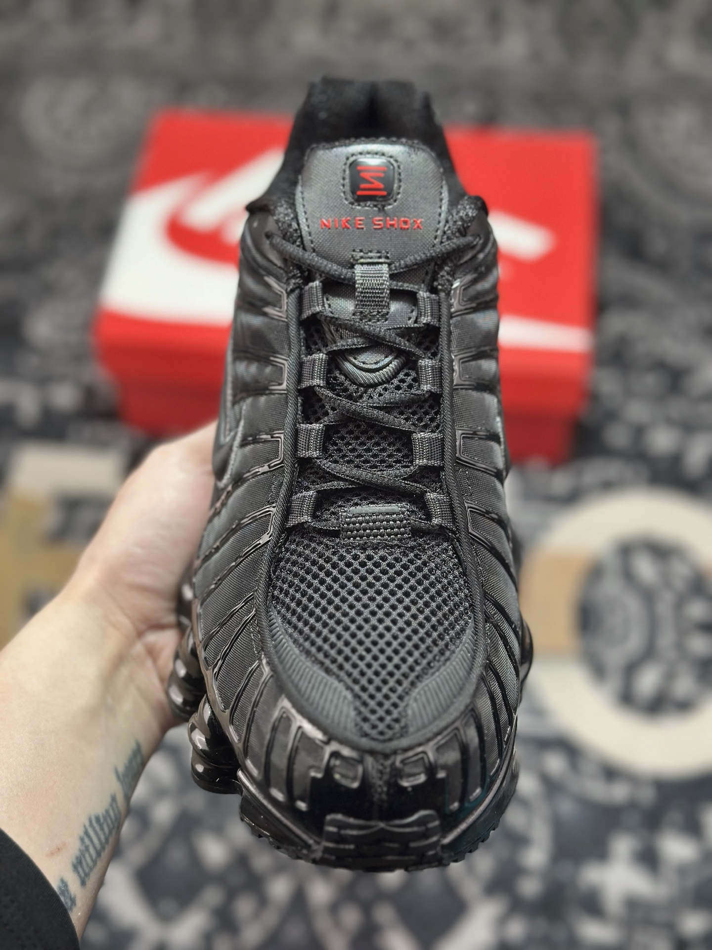 优选 原装级别 NK Shox TL 全掌气柱缓震休闲运动跑步鞋 AR3566-002