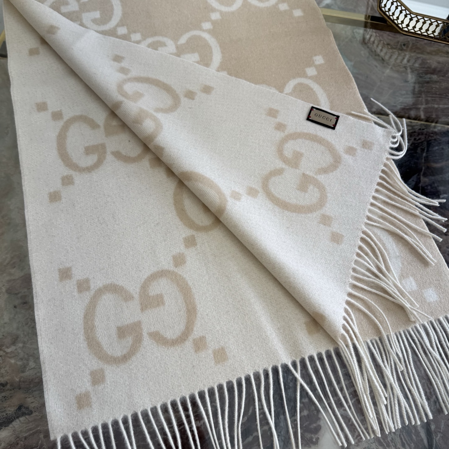 💟金丝版本Gucci金丝奶茶，带金属丝线版本，BlingBling闪闪的，专柜售价7865的好货！就是喜