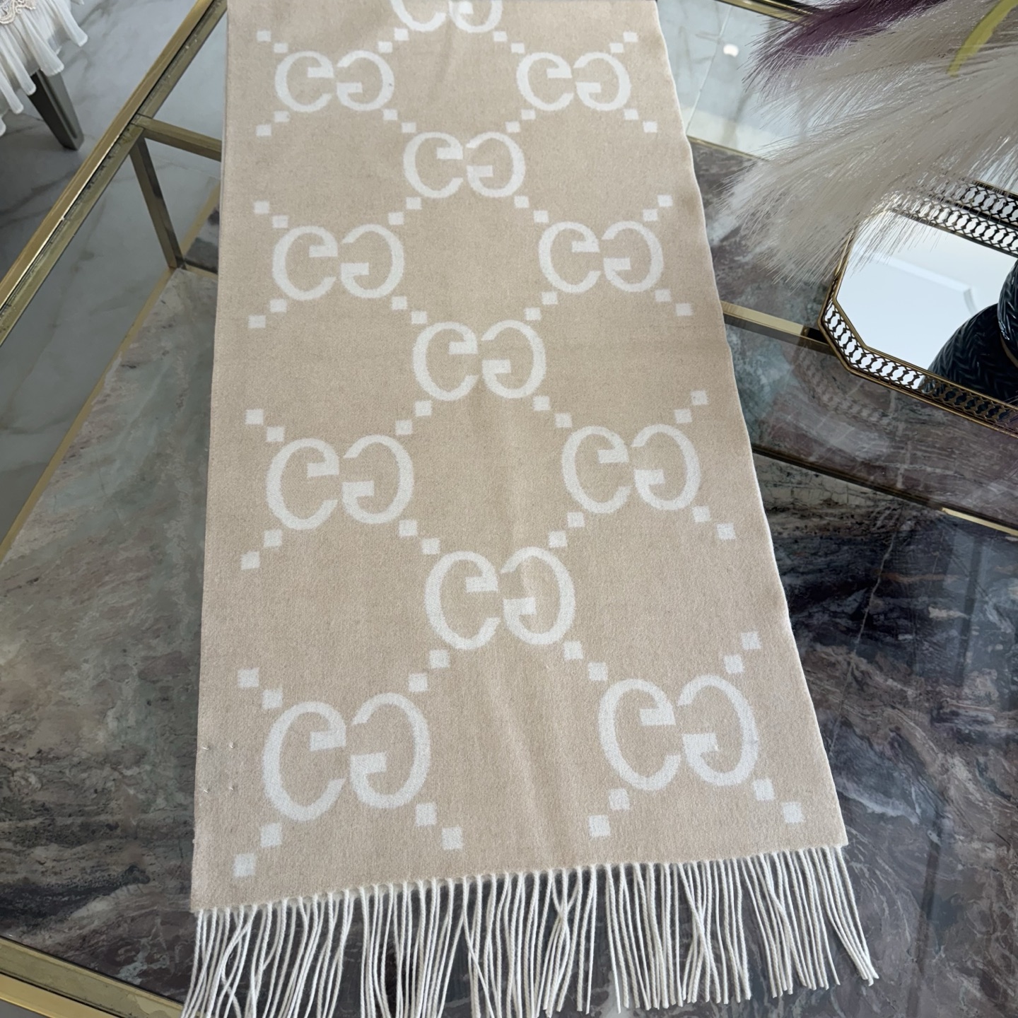 💟金丝版本Gucci金丝奶茶，带金属丝线版本，BlingBling闪闪的，专柜售价7865的好货！就是喜